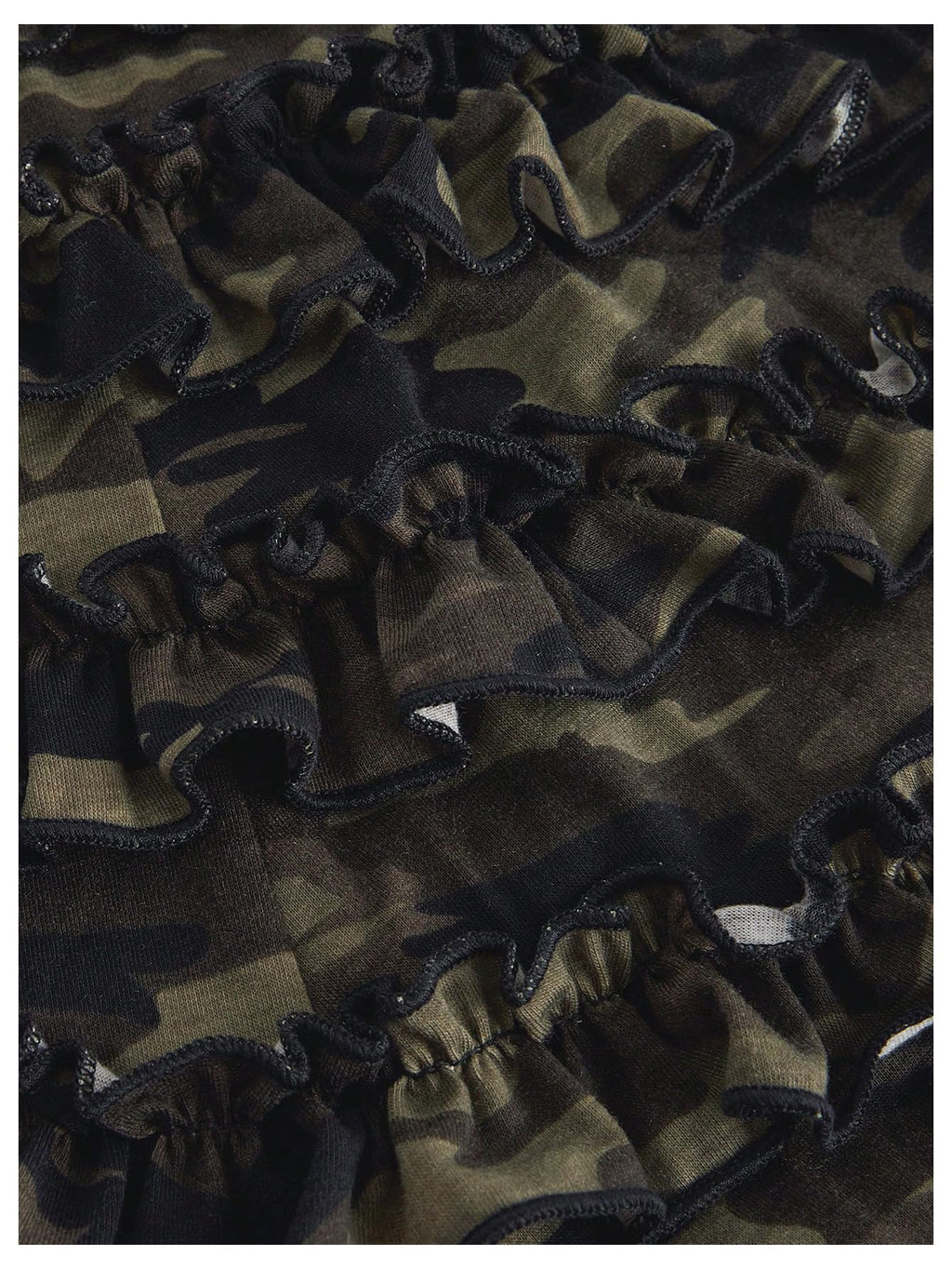 Women's Strapless Tube Jumpsuit with Ruffles, Punk, Gothic Style