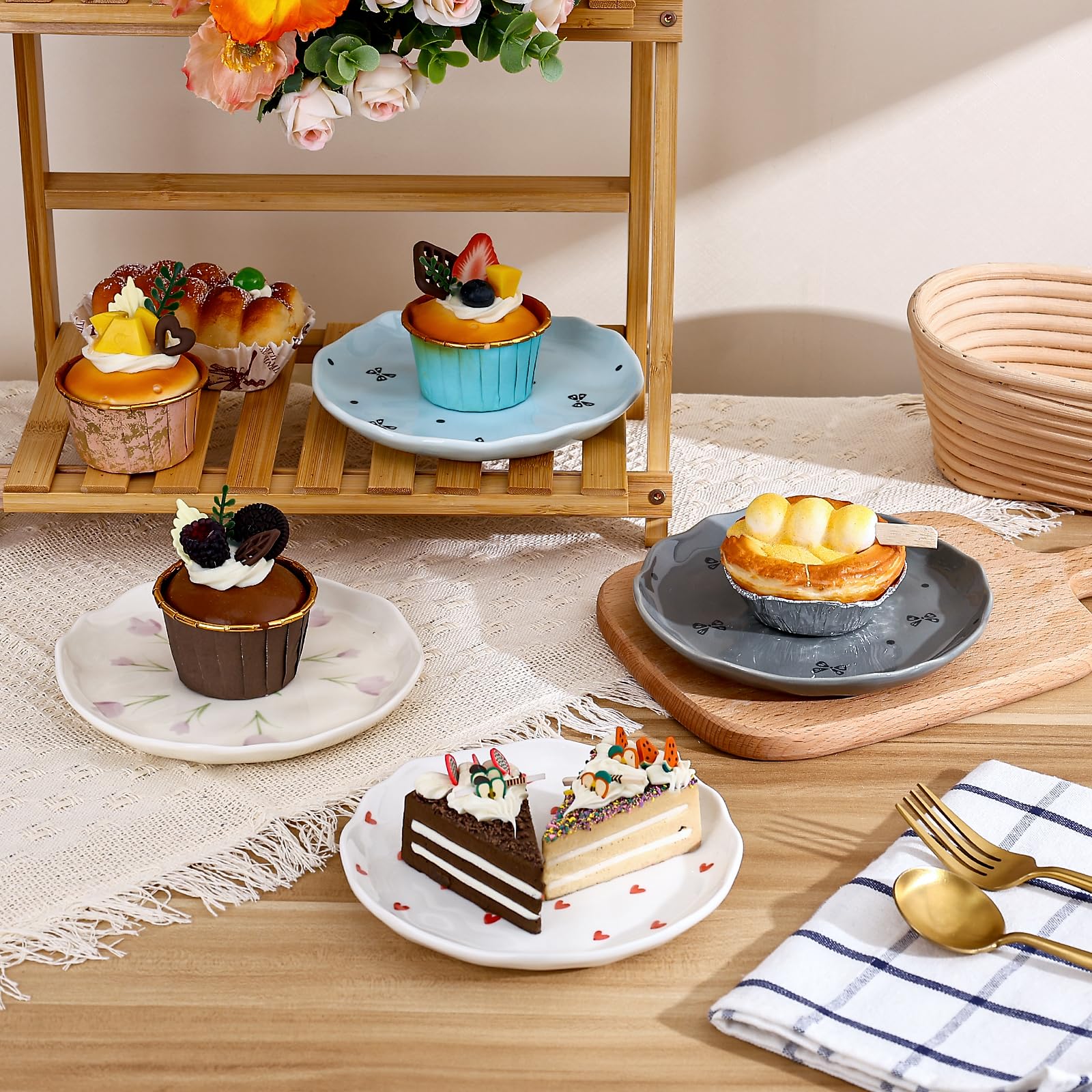 Ceramic Dessert Plates, Cute Creative Dinner Plates Design