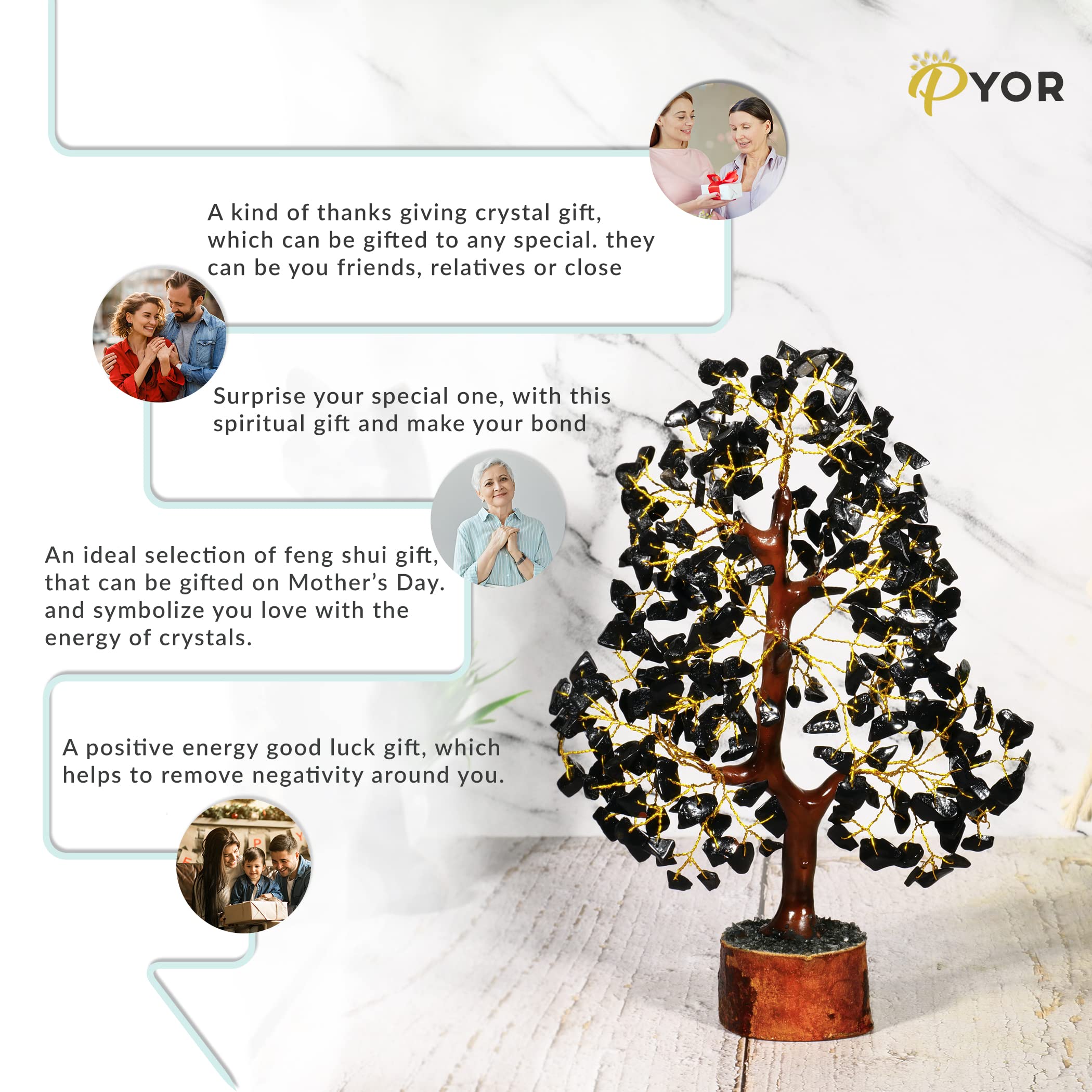 Rose Quartz Crystals Good Luck Money Tree