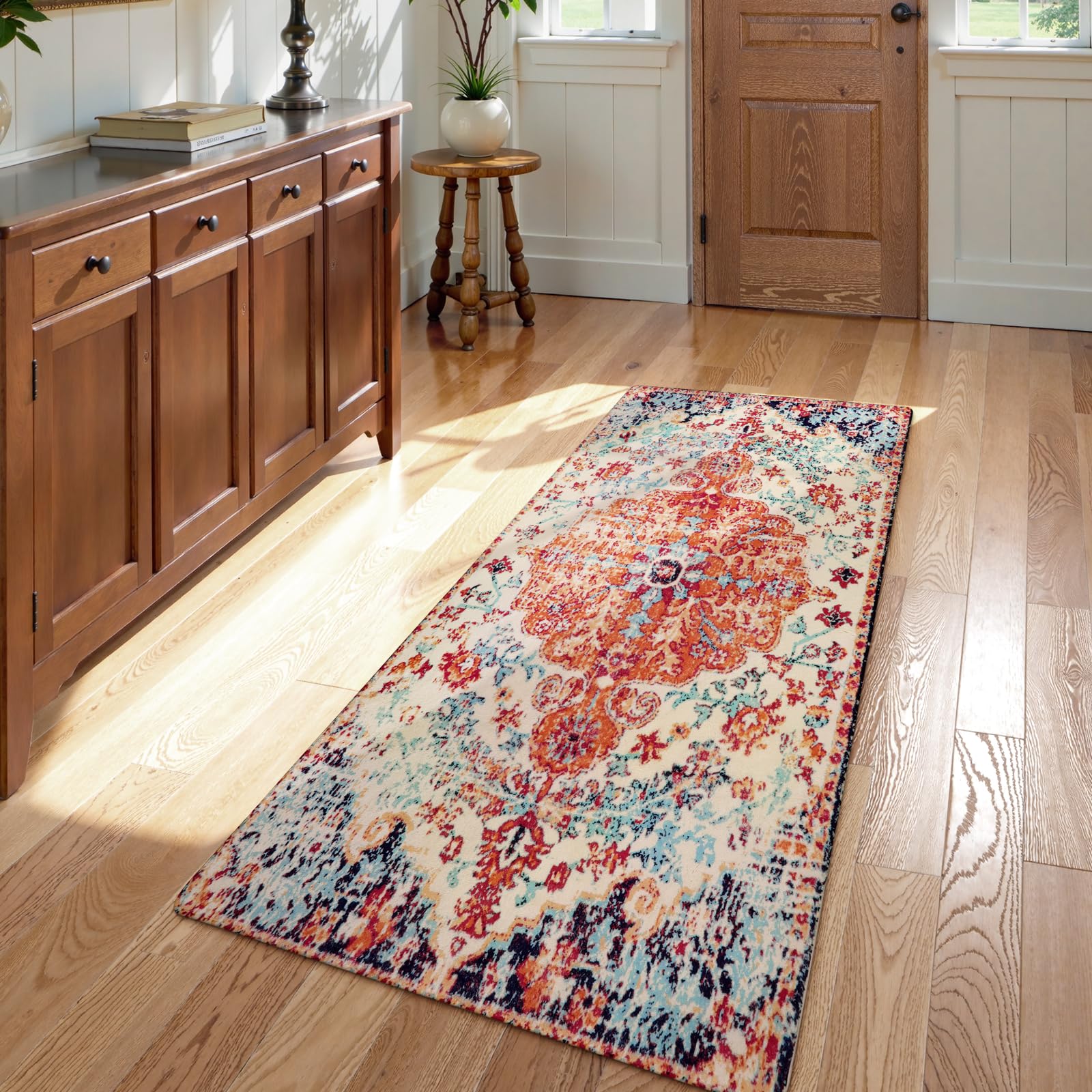 Floral Bohemian Medallion Area Rugs