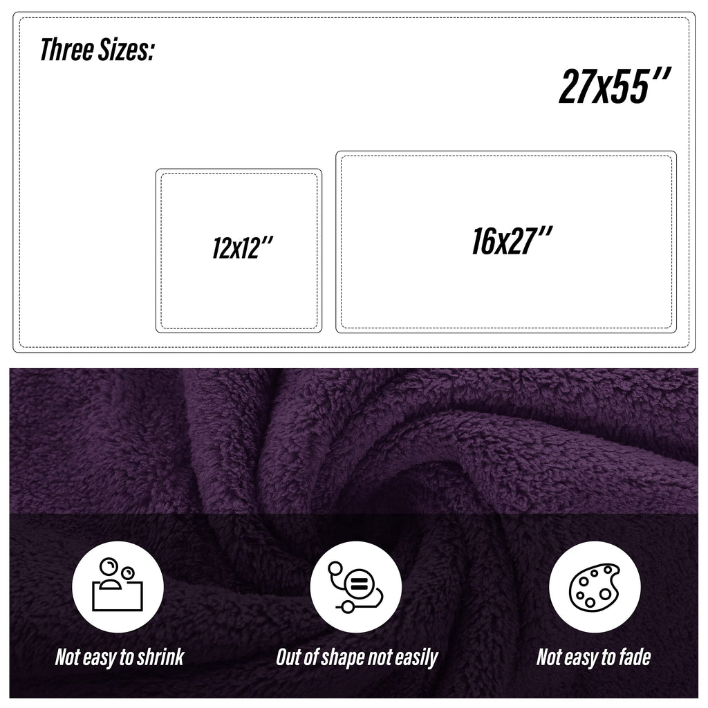 Ultra Soft Towel Set - Quick Drying - 2 Bath Towels 2 Hand Towels 2 Washcloths - Microfiber Coral Velvet Highly Absorbent Towel (6 Pcs)