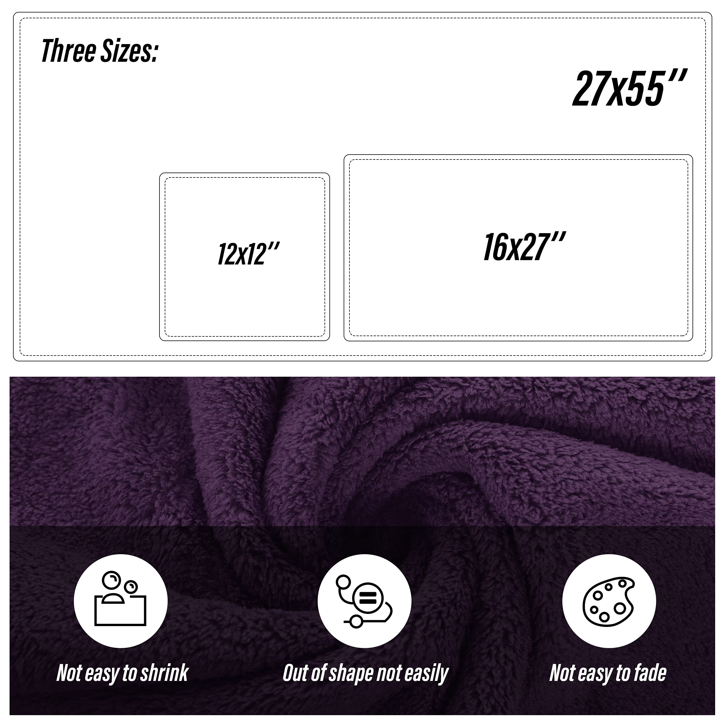 Ultra Soft Towel Set - Quick Drying - 2 Bath Towels 2 Hand Towels 2 Washcloths - Microfiber Coral Velvet Highly Absorbent Towel (6 Pcs)