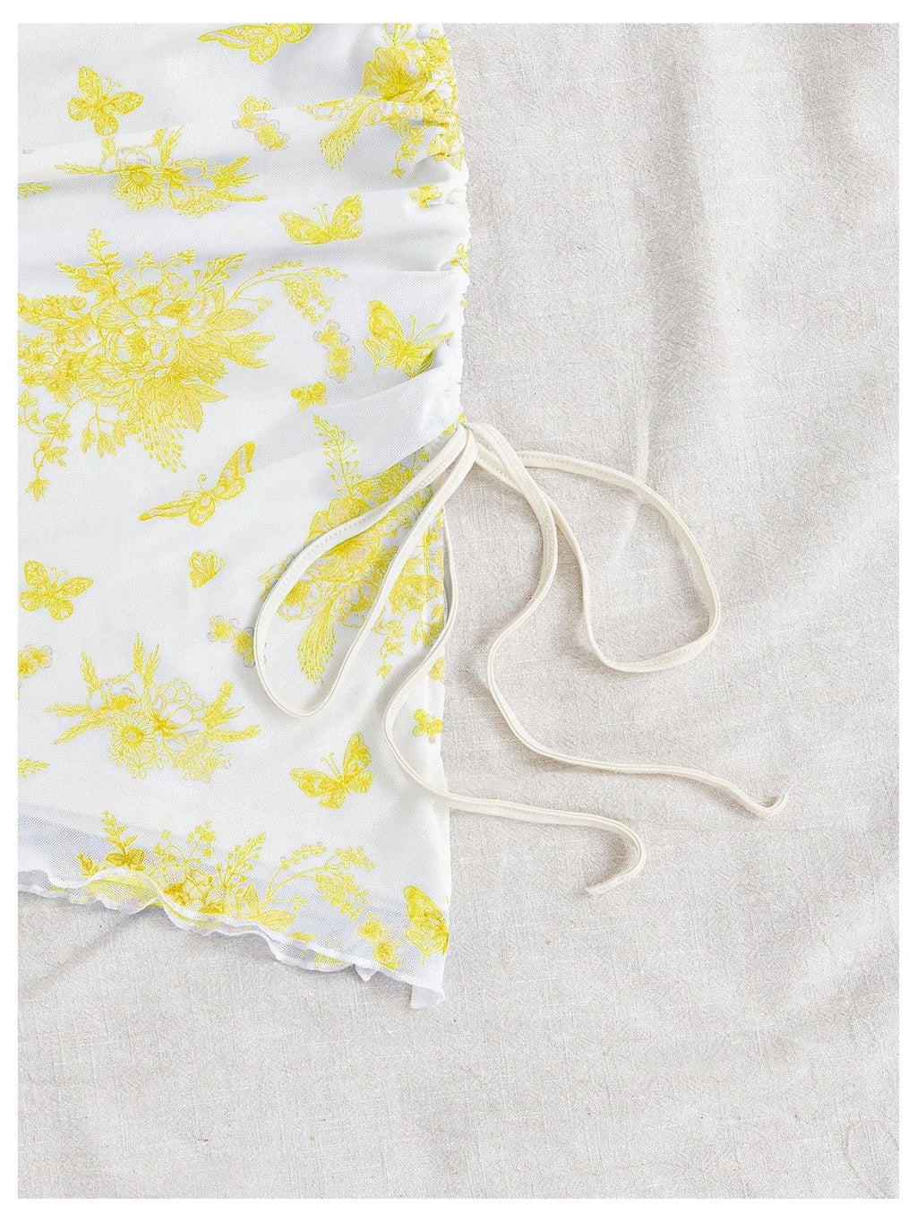 Women's Boho Floral Mini Tube Dress Ruched Asymmetrical Bodycon Dresses