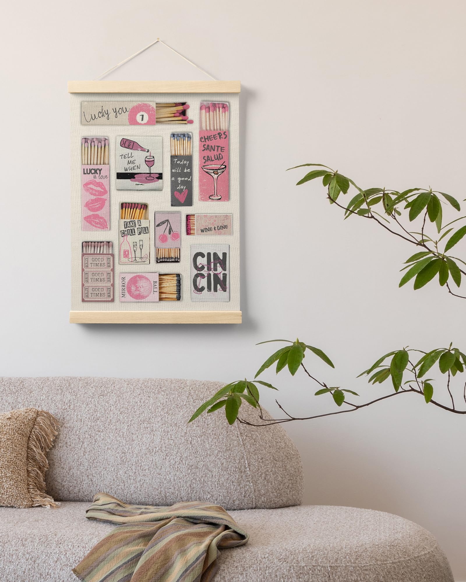 Trendy Preppy Poster Hanger Frame, Aesthetic Wall Art Decor