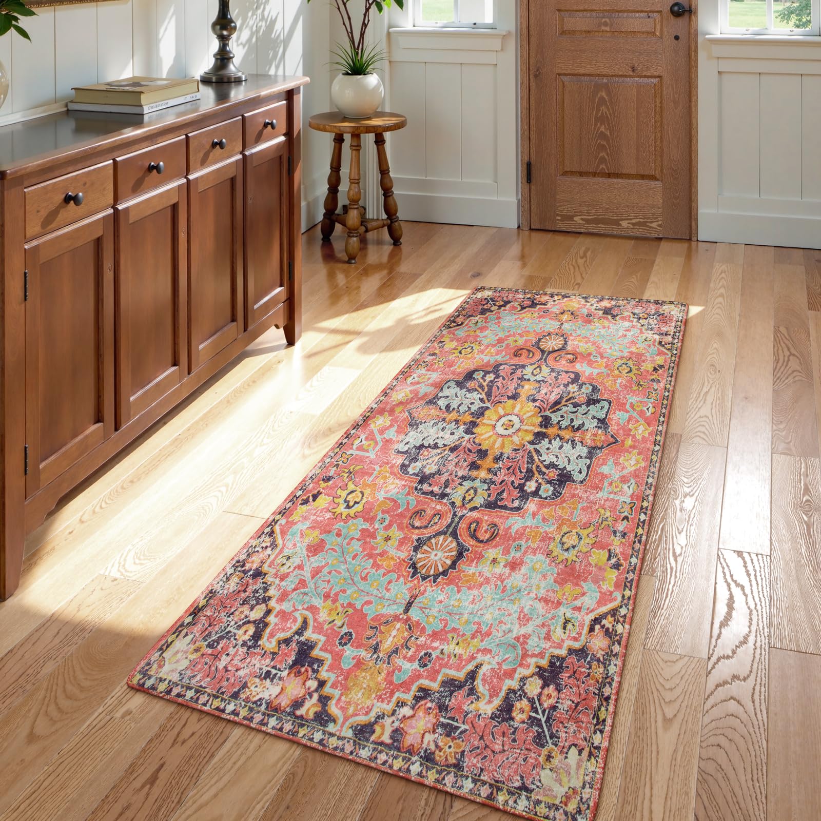 Floral Bohemian Medallion Area Rugs