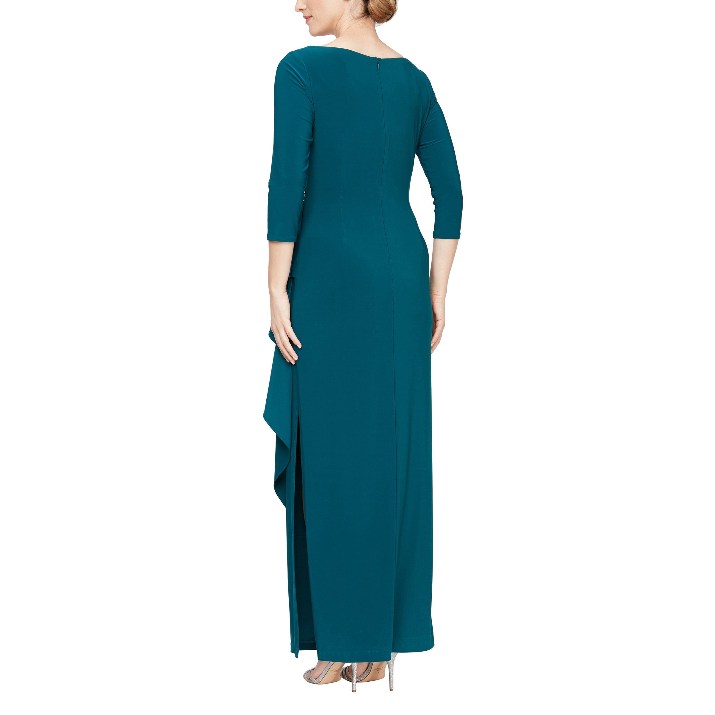Alex Evenings 81351645 Long Formal 3/4 Sleeve Dress