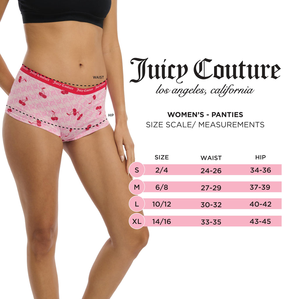 Juicy Couture Women's Cotton Underwear Set 5 Pack