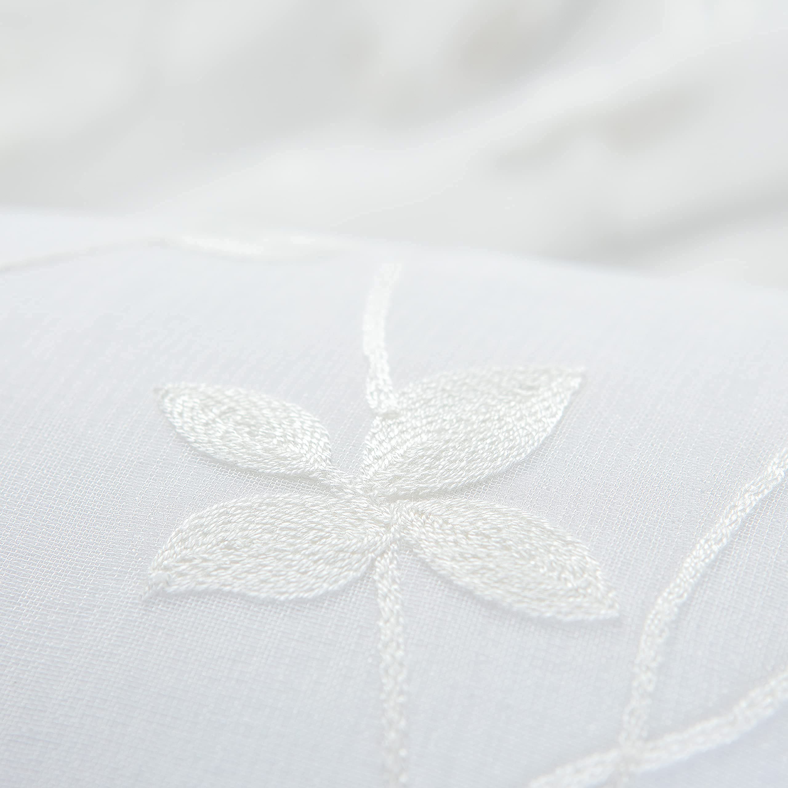 Embroidered Vine Curtains - Sheer Curtains