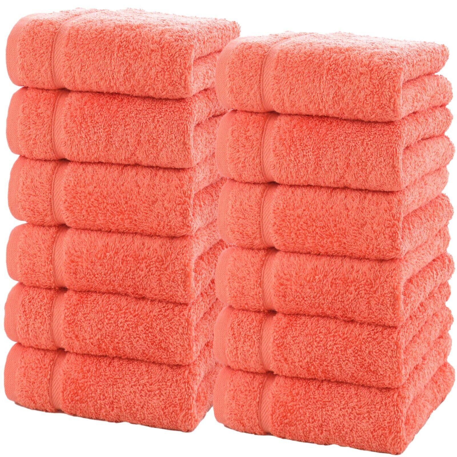 Linen Bath Towels Set for Bathroom Original Turkish Cotton Soft, Absorbent and Premium 2 Bath Towels, 2 Hand Towels, 2 Washcloths