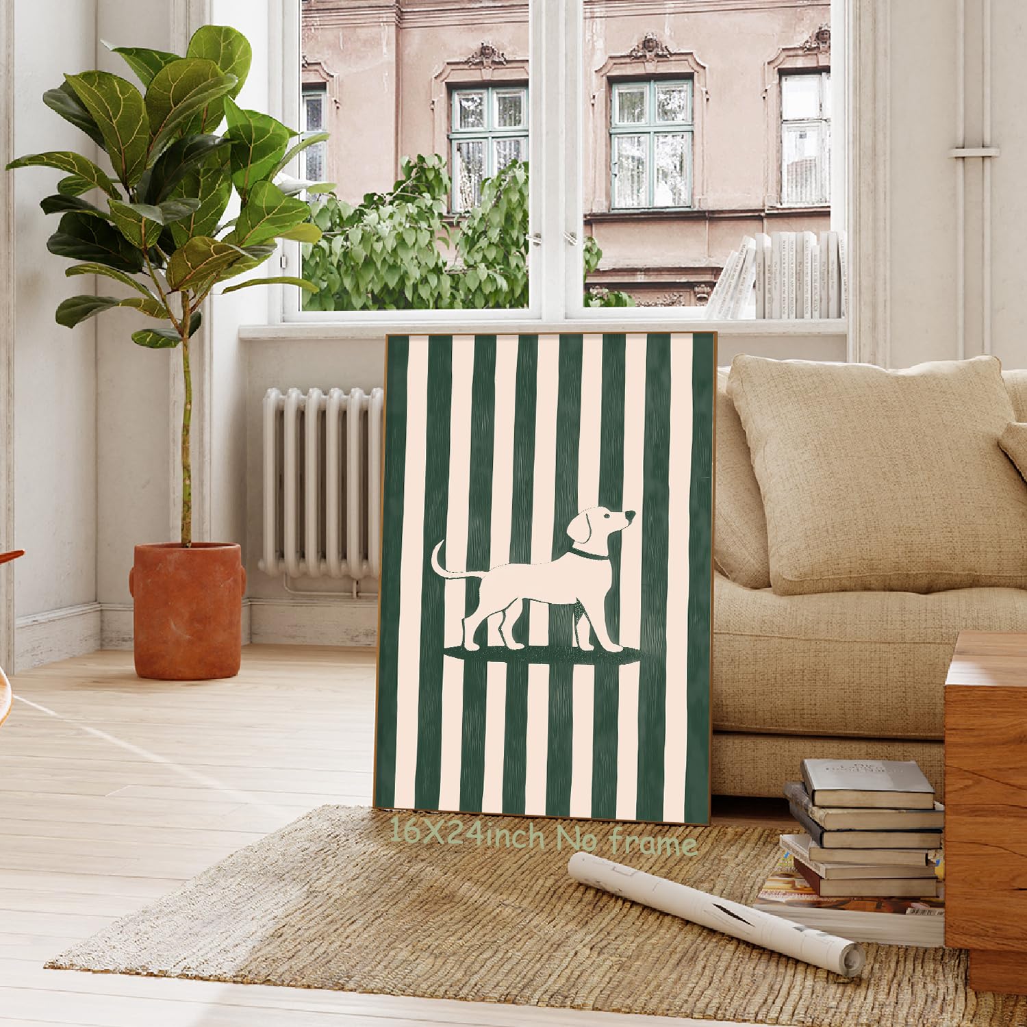 Wall Aesthetic Art - Animal Pictures Wall Decor Trendy Animal Art 16x24in Unframed