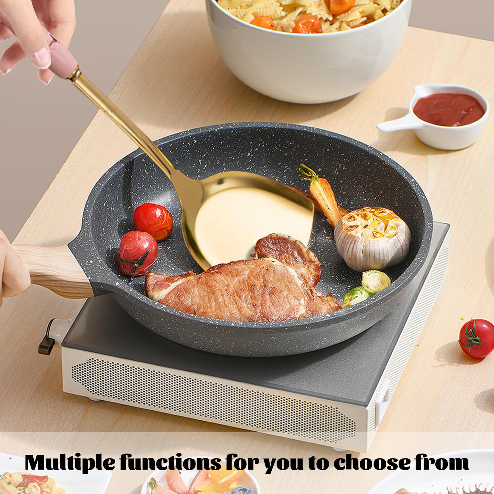 Gold Kitchen Utensils, 7pieces Gold Cooking Utensils Set, Kitchen Tools Set With Utensil Holder, Gold Kitchen Accessories, Dishwasher Safe, Easy To Clean