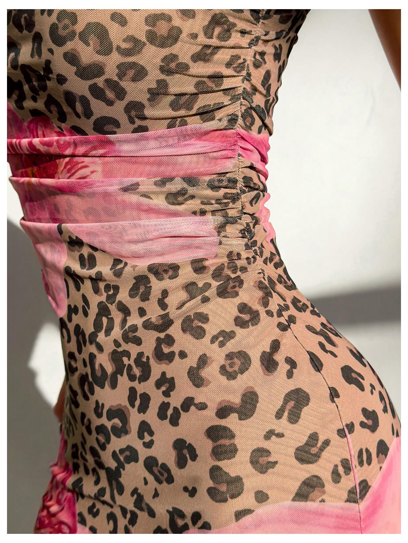 Women's Floral Strapless Bodycon Maxi Dress Summer Tube Top Dresses