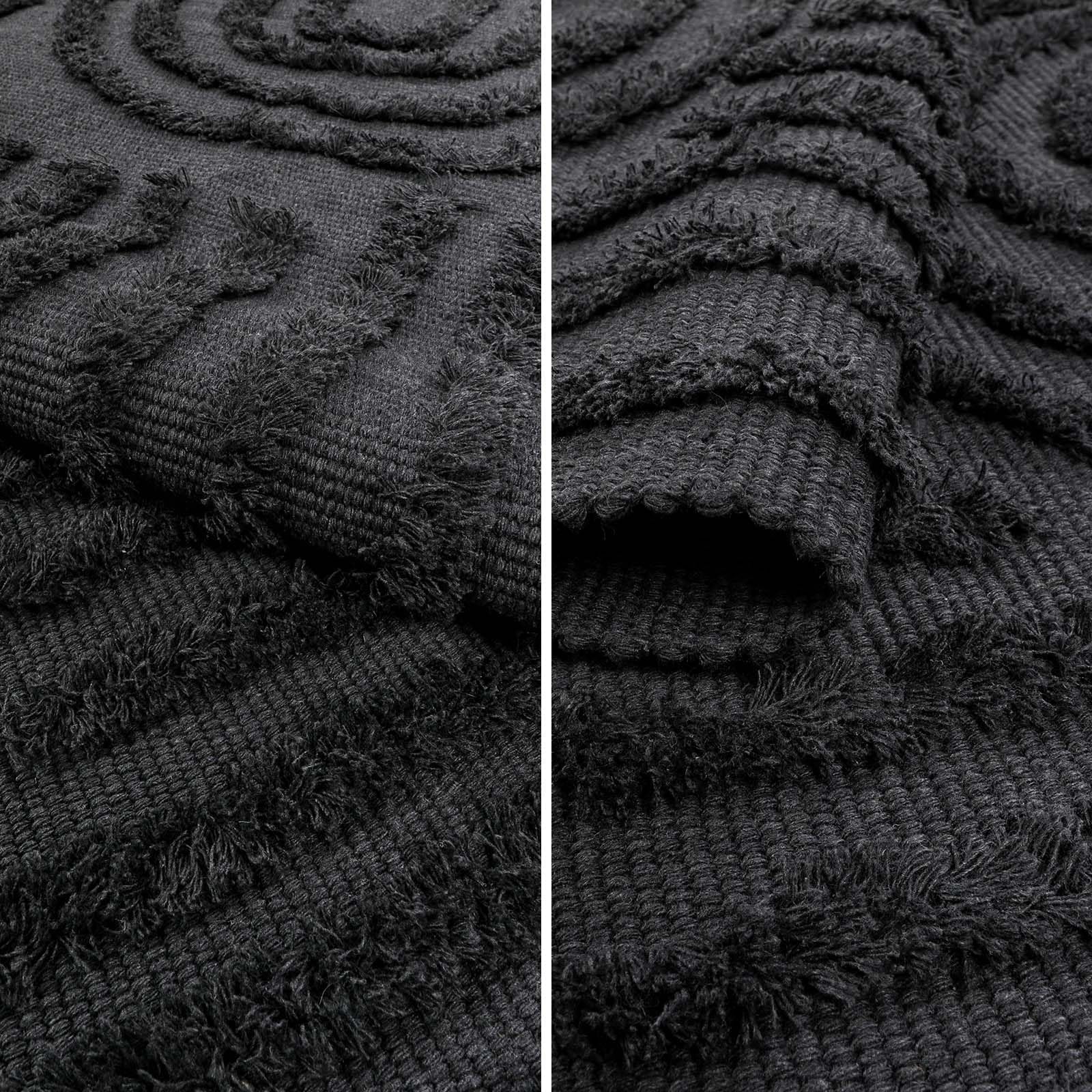 Washable Kitchen Runner Rug - Hand-Woven Bathroom Runner Rug with Tassels, Terracotta Entryway Runner Rug, Tufted Rainbow Bedroom Rug Runner, Hallway Rug for Laundry/Living Room