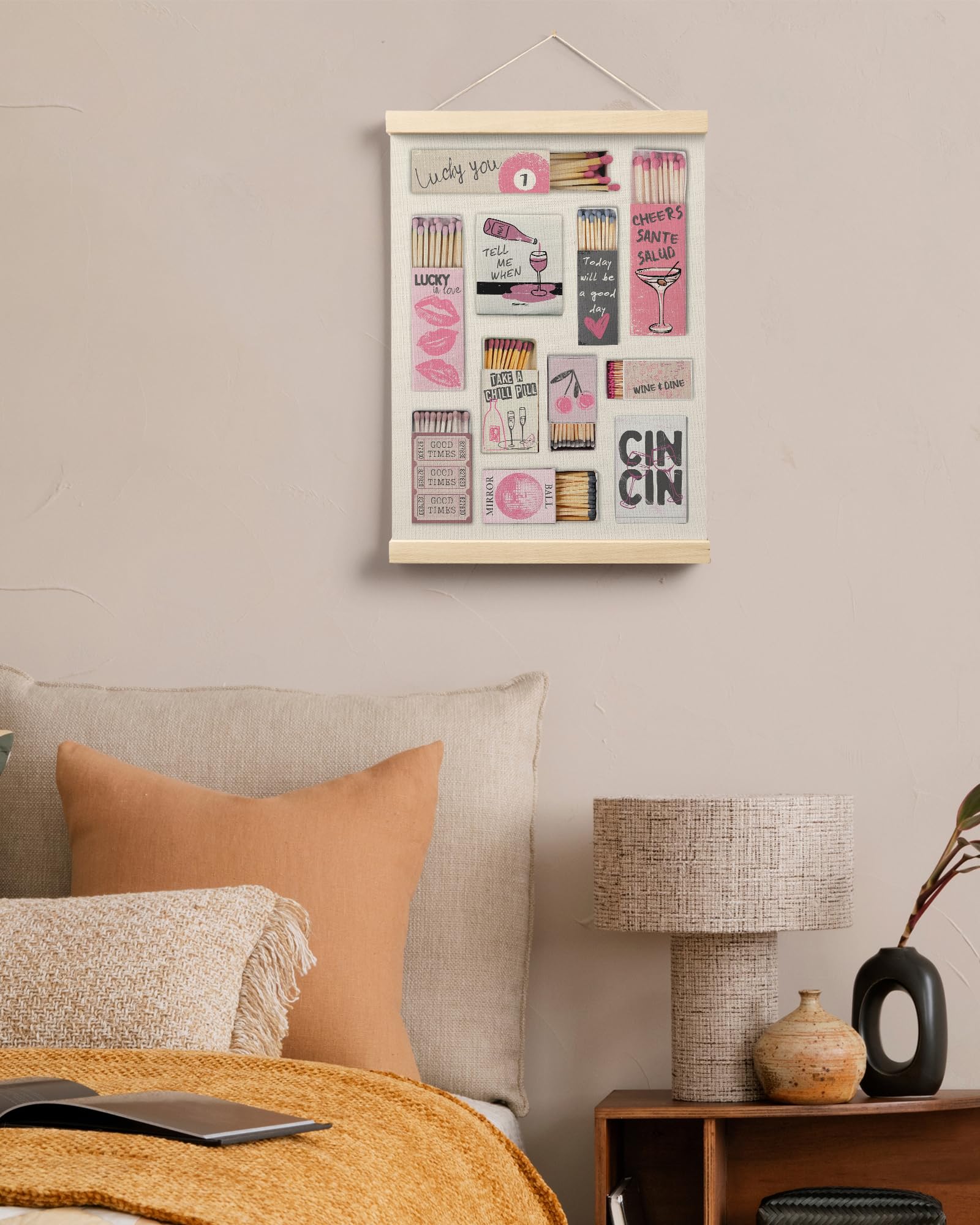 Trendy Preppy Poster Hanger Frame, Aesthetic Wall Art Decor