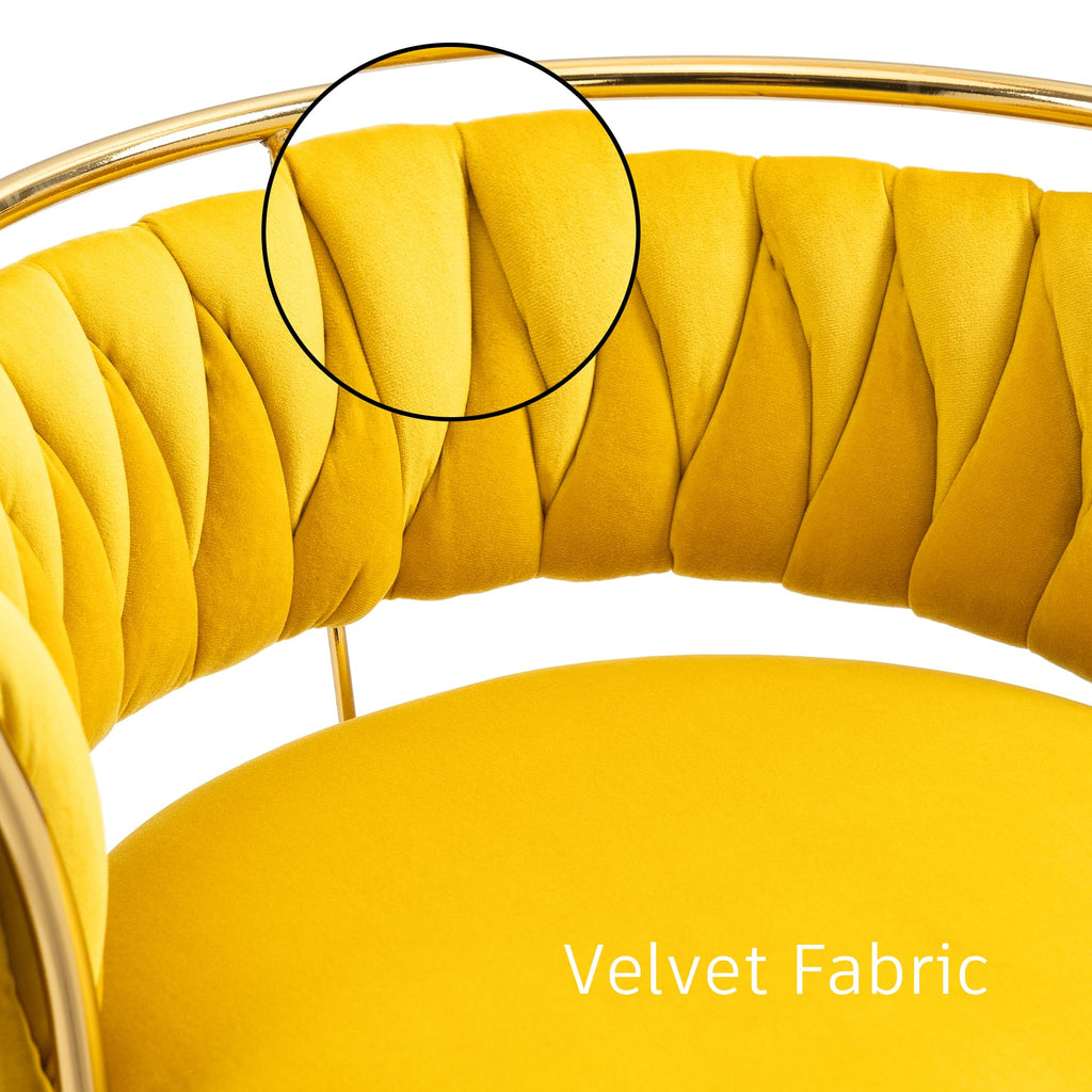 Velvet Swivel Bar Stools, Adjustable Counter Height Bar Chairs with Low Back & Footrest, Modern Gold Bar Stools for Kitchen Island, Bar Pub