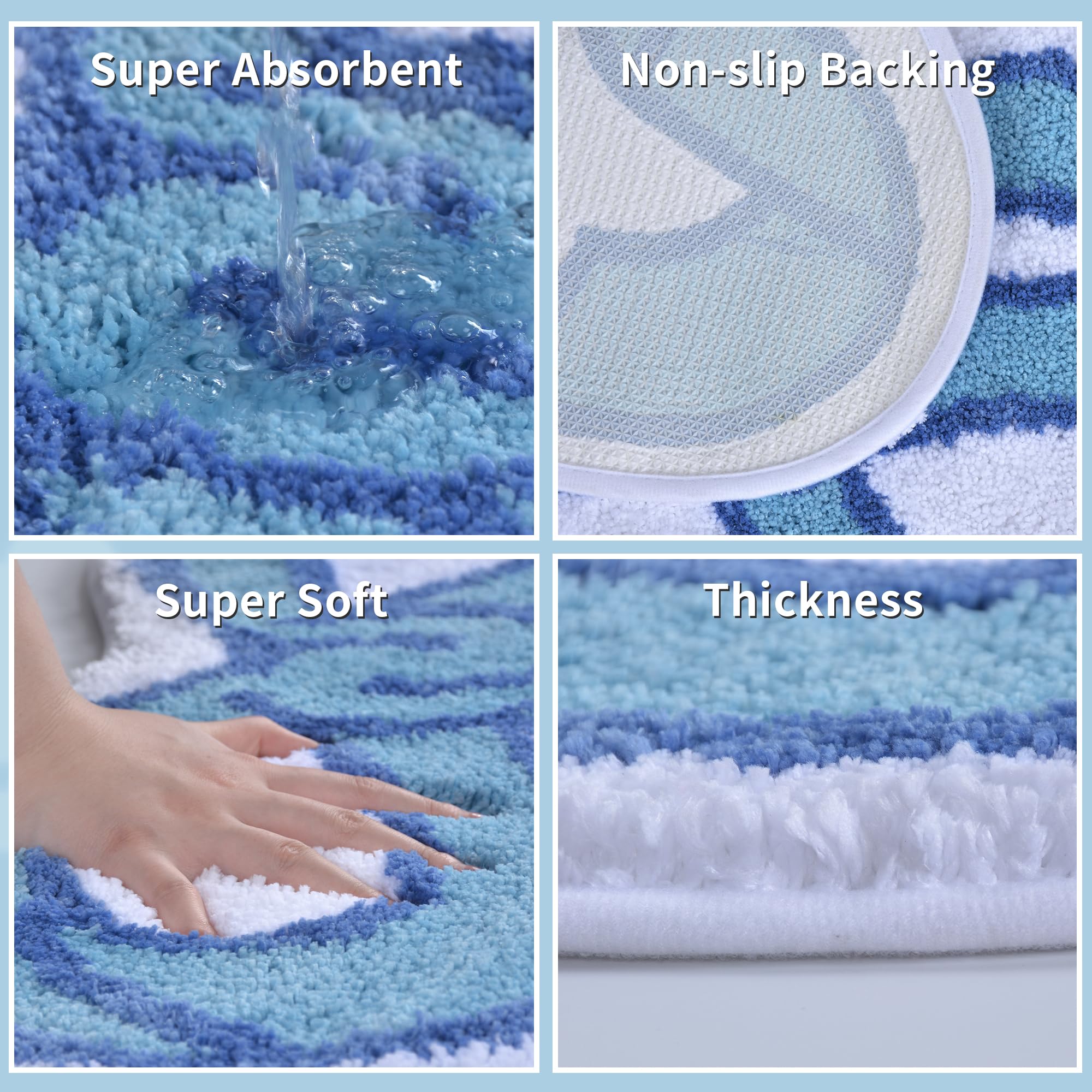 Coquette Bow Bath Mat Cute Bathroom Rugs Non Slip Absorbent Bath Rugs Bathroom Decor Machine Washable Floor Mats for Bathroom Tub Shower