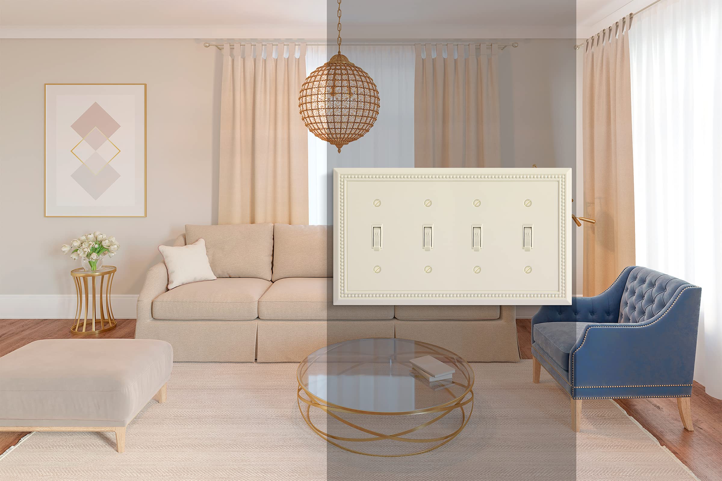 Pearls Heavy Duty Switch Plate/Wall Plate/Outlet Cover