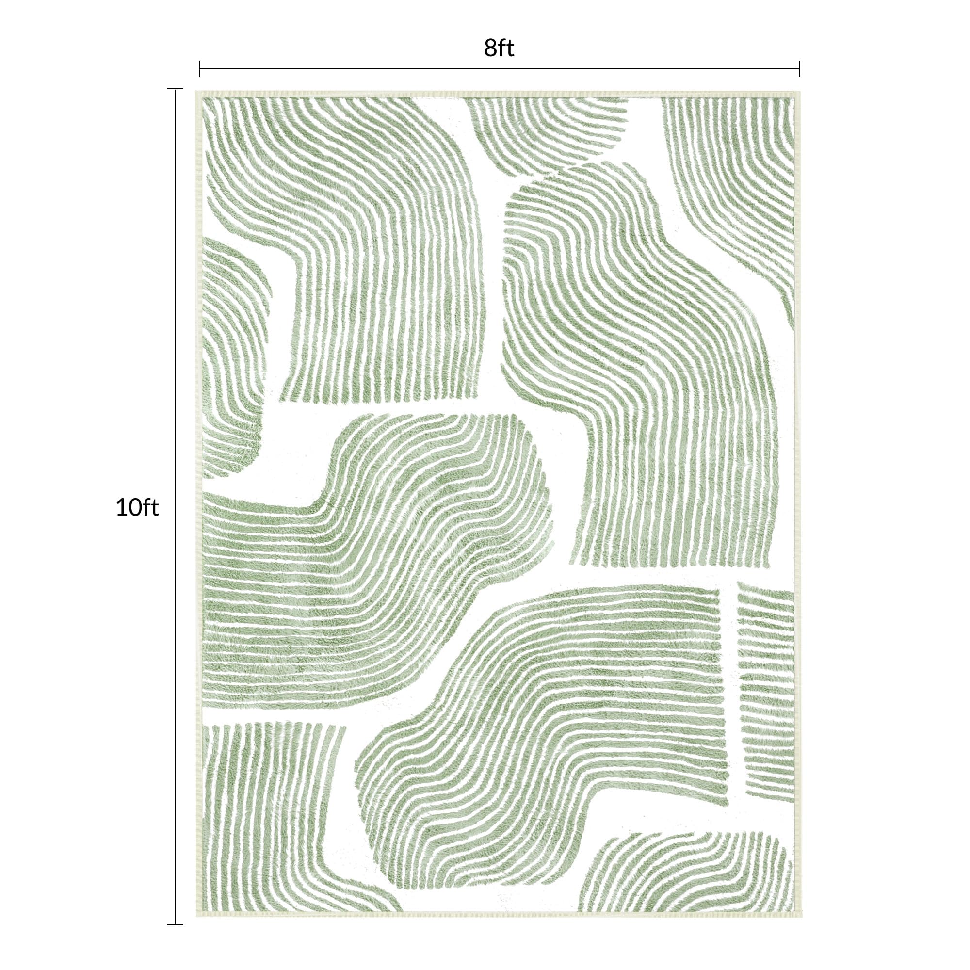 Zen Garden Area Rug - Ultra Soft Area Rug, Non Slip, Stain Resistant Living Room Rug, Washable Area Rugs for Living Room, Rugs for Bedroom