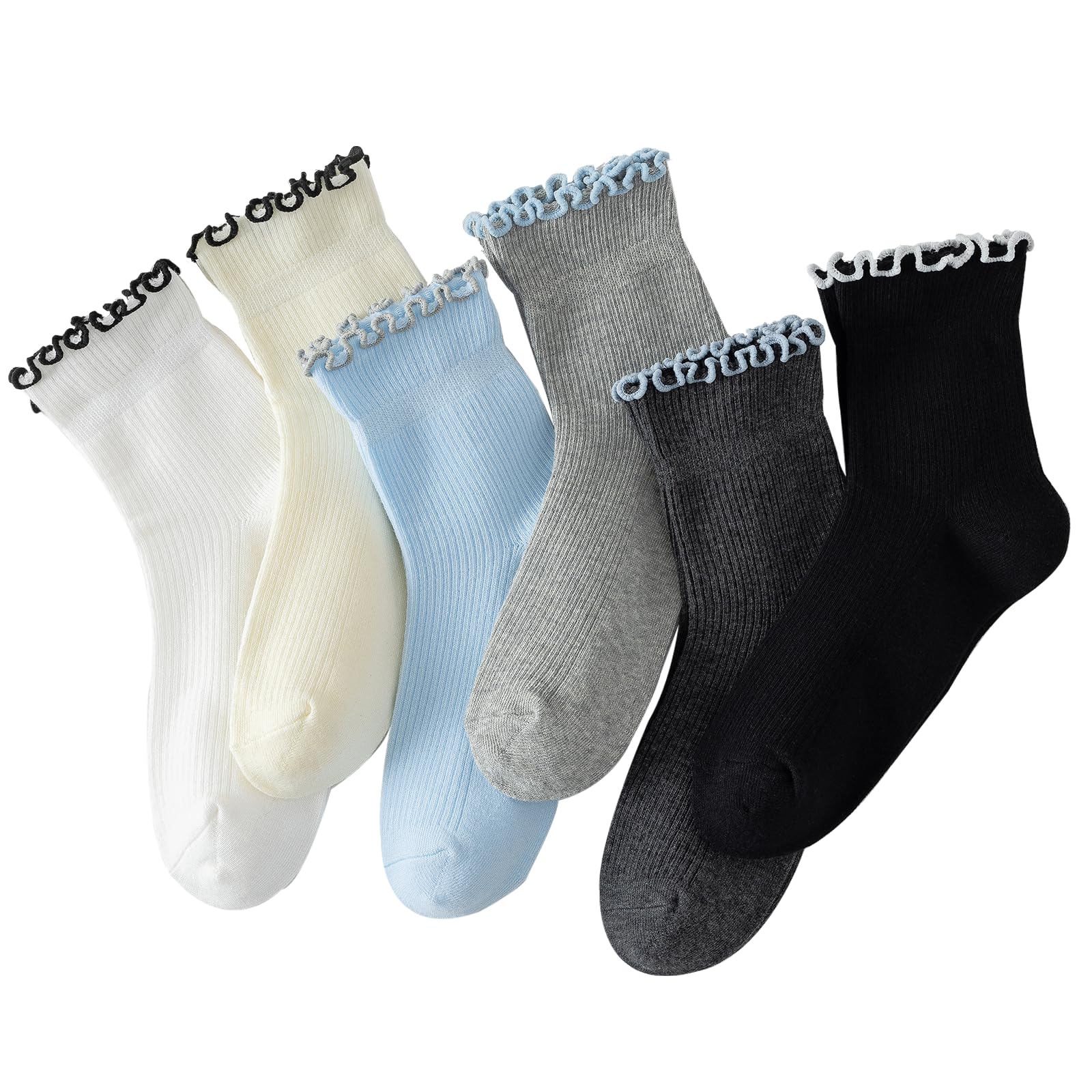 Ruffle Socks Women, Cute Ruffle Ankle Socks