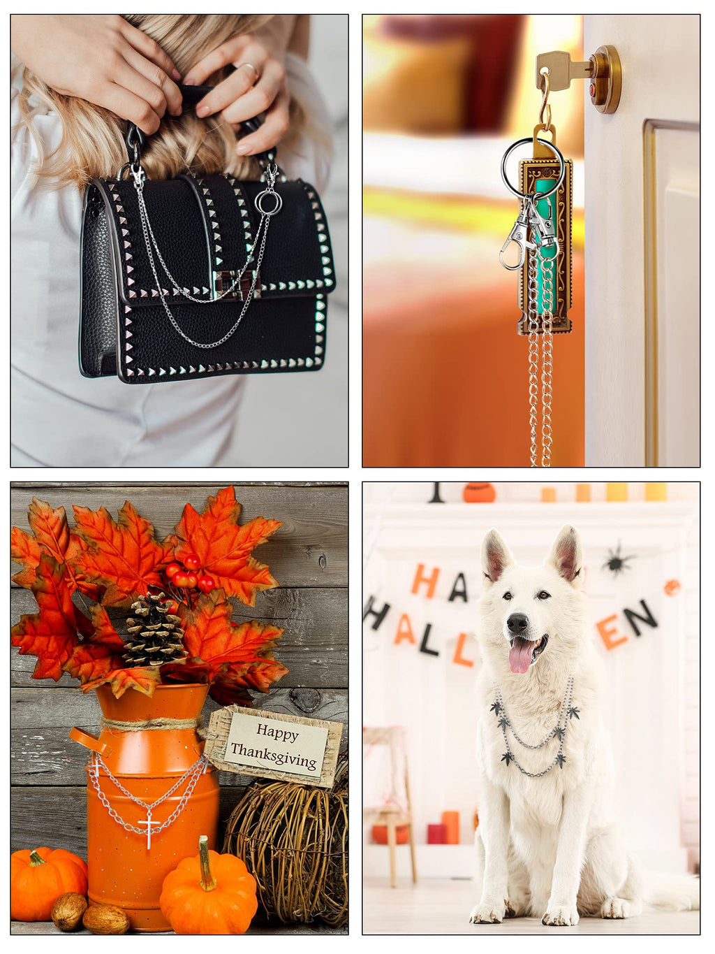 Multi-Layer Chain Belt â€?5-Piece Hip Hop Metal Wallet Chains for Jeans & Pants