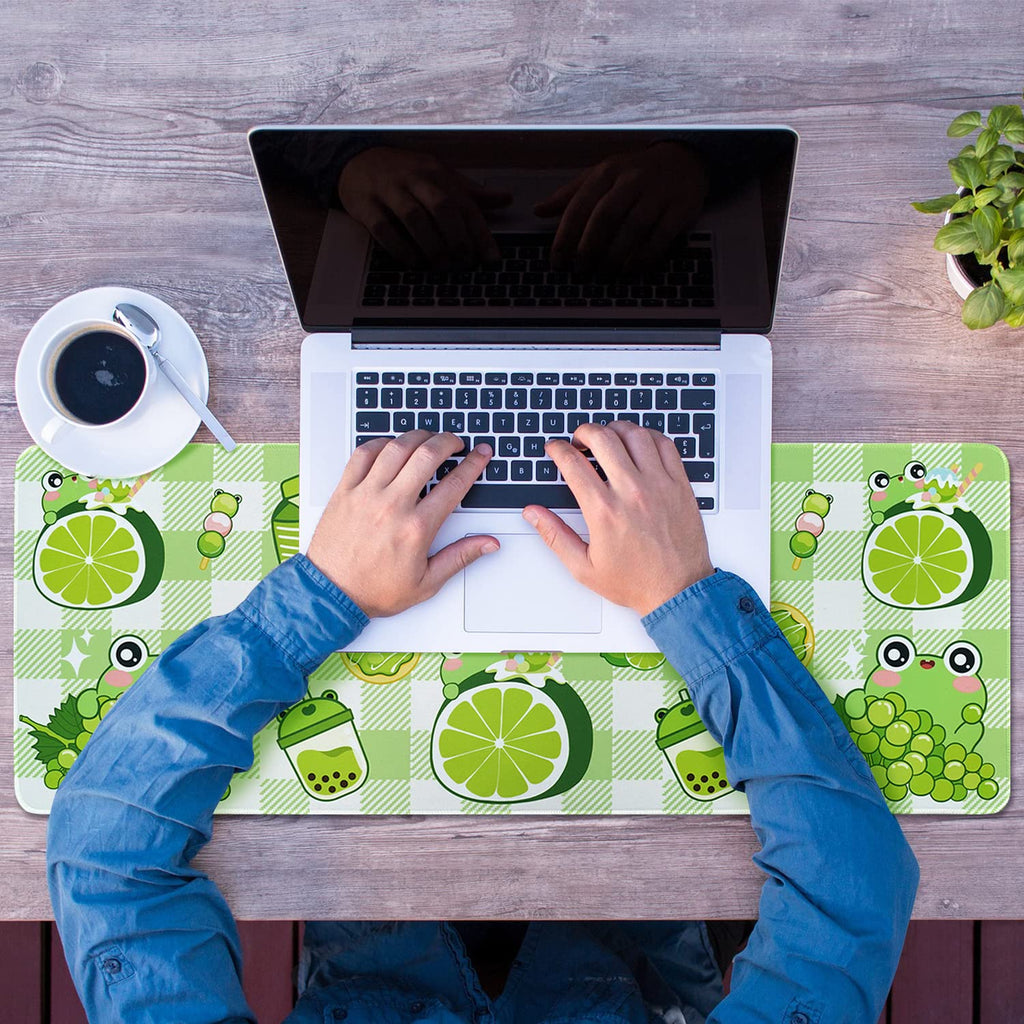 Kawaii Gaming Mouse Pad for Desk, Extended Large 31.5 X 11.8 Inch