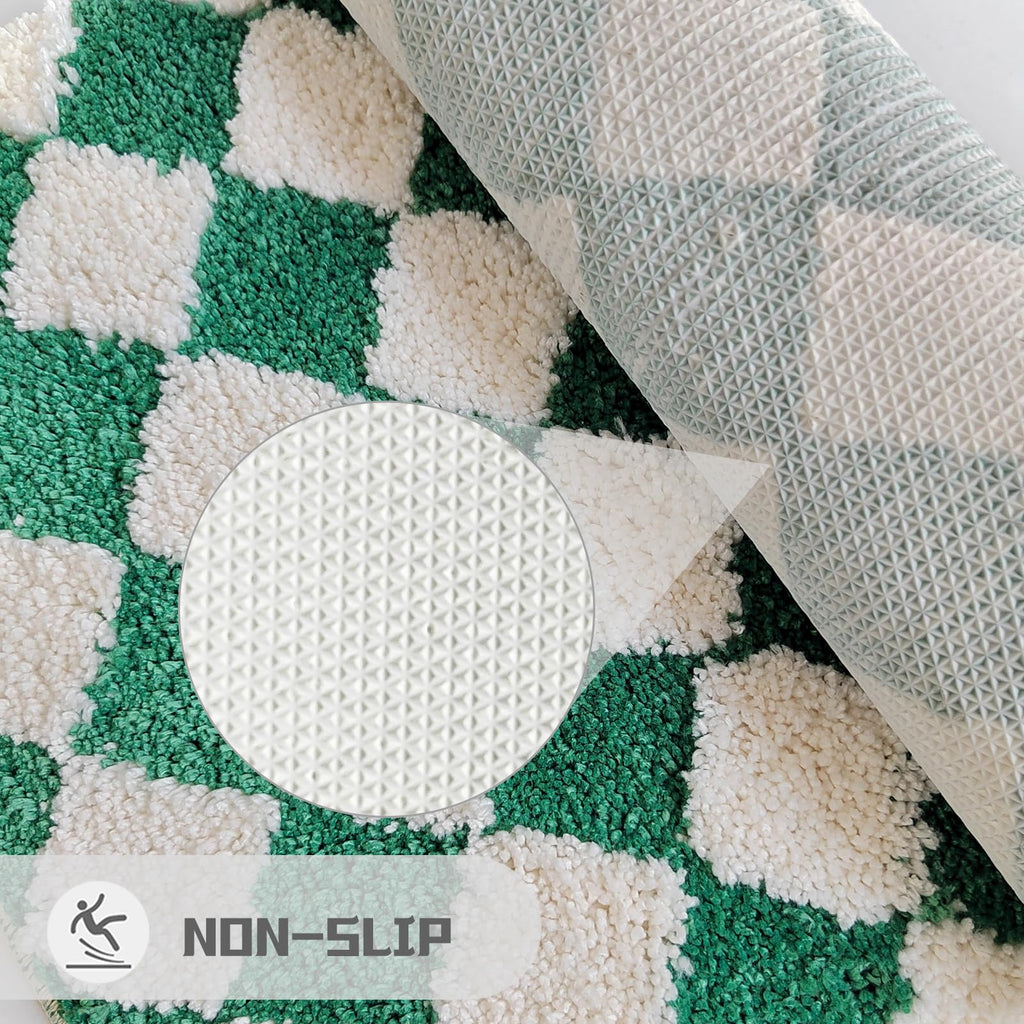 Cute Bath Mat for Bathroom Soft Super Absorbent Non Slip TPR Backing, Quick Drying, Machine Washable Bath