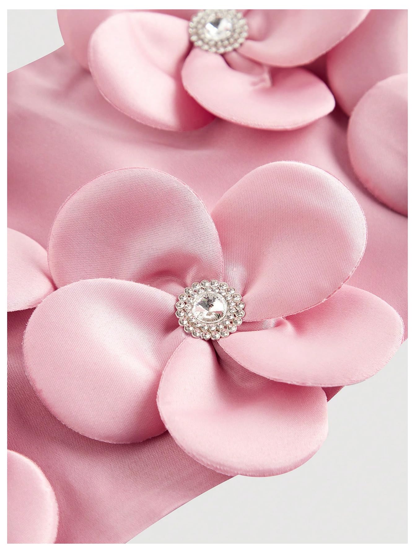 Women's 3D Floral Cami Crop Tops Tie Shoulder Spaghetti Strap Summer Tops Camisole