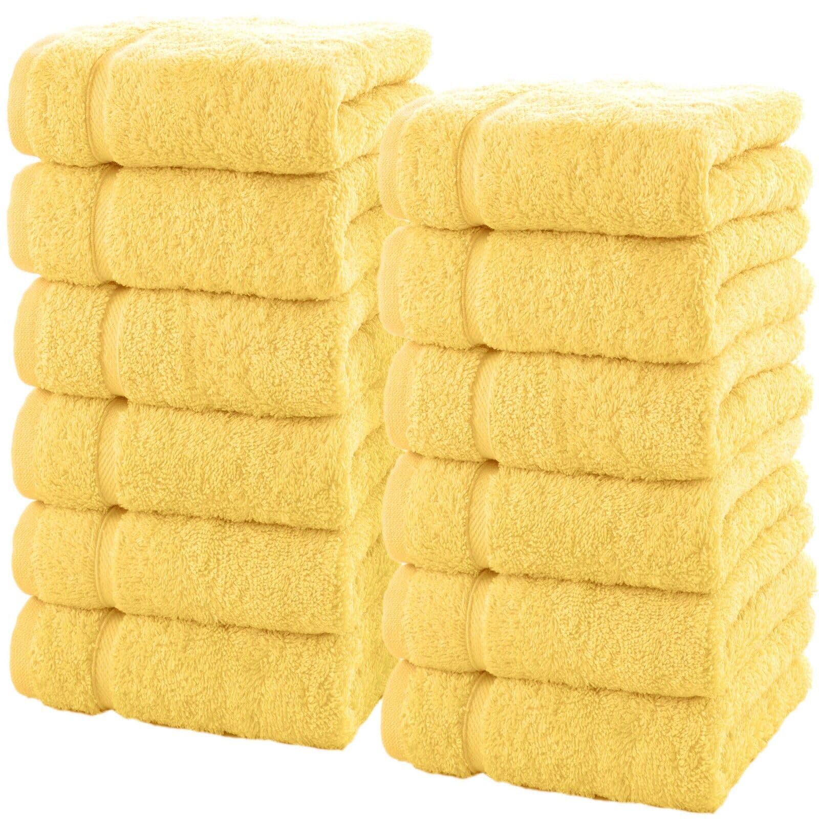 Linen Bath Towels Set for Bathroom Original Turkish Cotton Soft, Absorbent and Premium 2 Bath Towels, 2 Hand Towels, 2 Washcloths