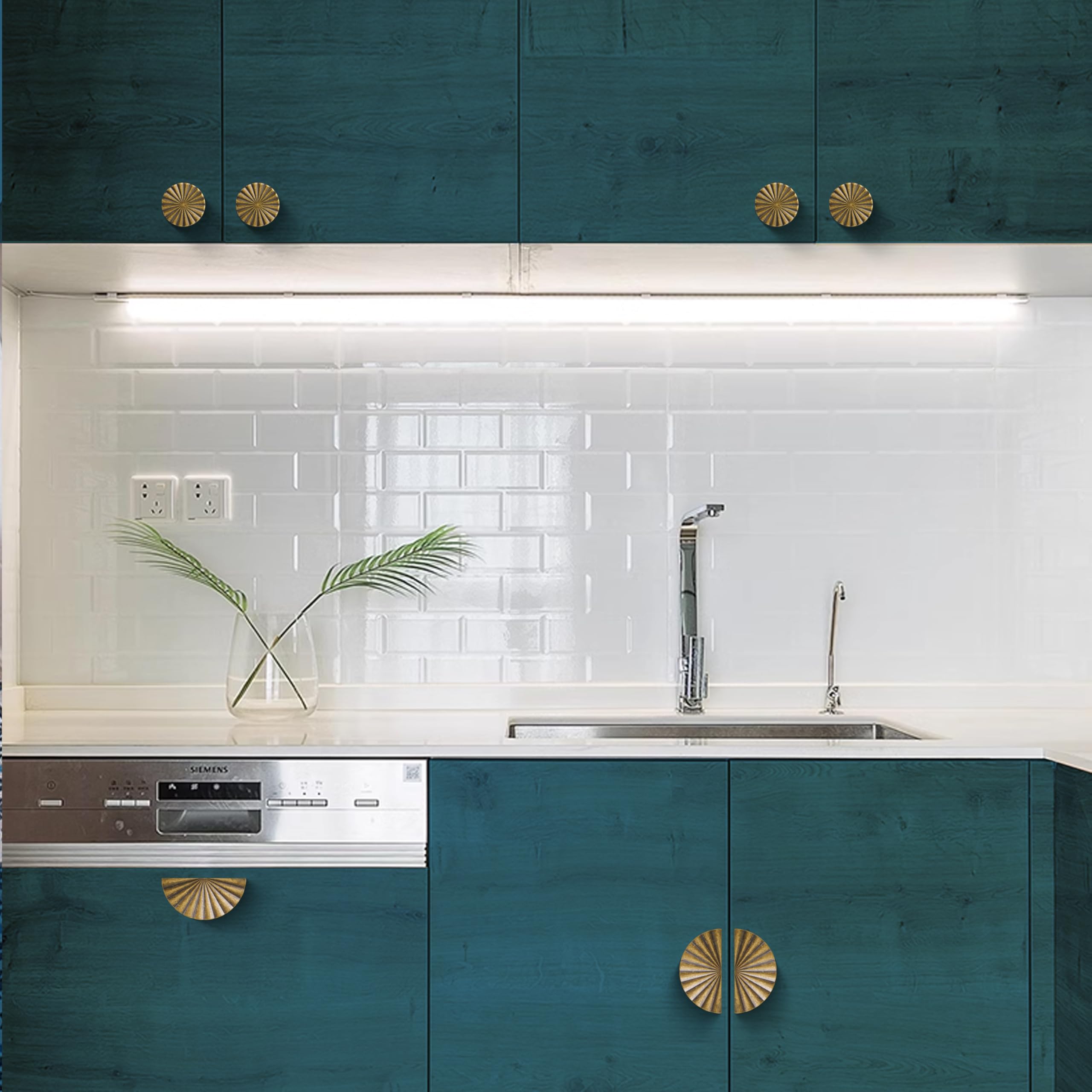 Gold Cabinet Pulls Cup Flat Drawer Handles Sunflower Handle Unique Hardware for Furniture Door Wardrobe Hardware