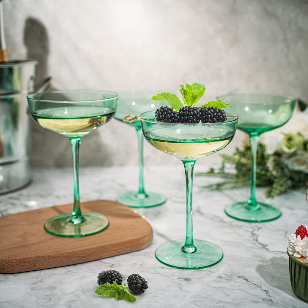 Colored Martini, Champagne and Cocktail Coupe Glass | 7oz