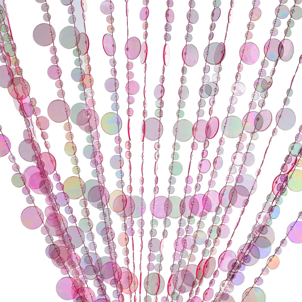 Iridescent Faux Crystal Acrylic Bubble Beaded Curtains for Doorway Room Divider Backdrop Decoration