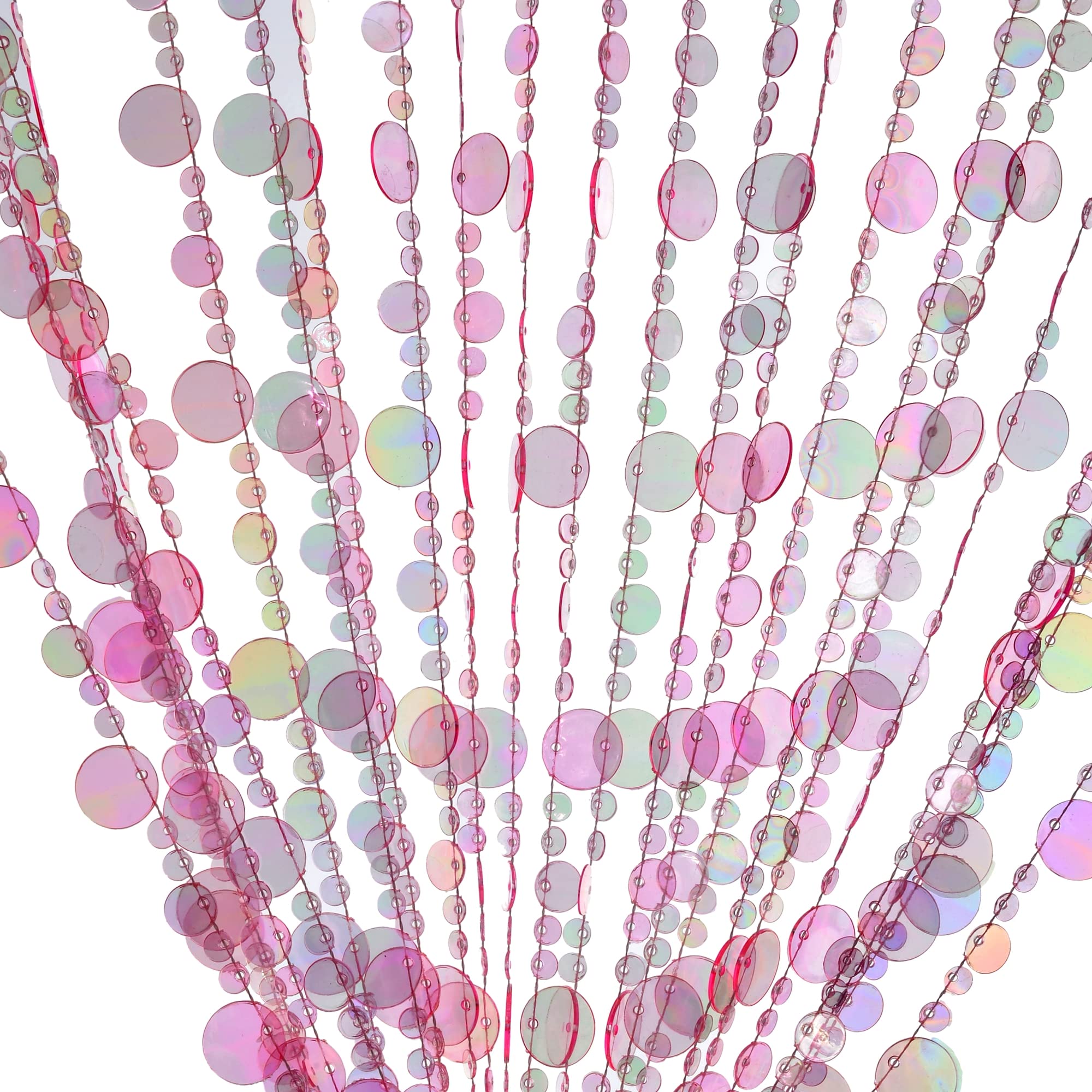 Iridescent Faux Crystal Acrylic Bubble Beaded Curtains for Doorway Room Divider Backdrop Decoration