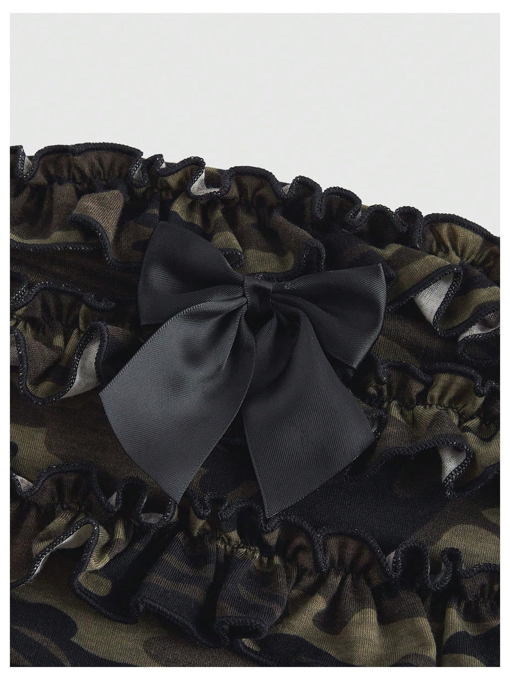 Women's Strapless Tube Jumpsuit with Ruffles, Punk, Gothic Style