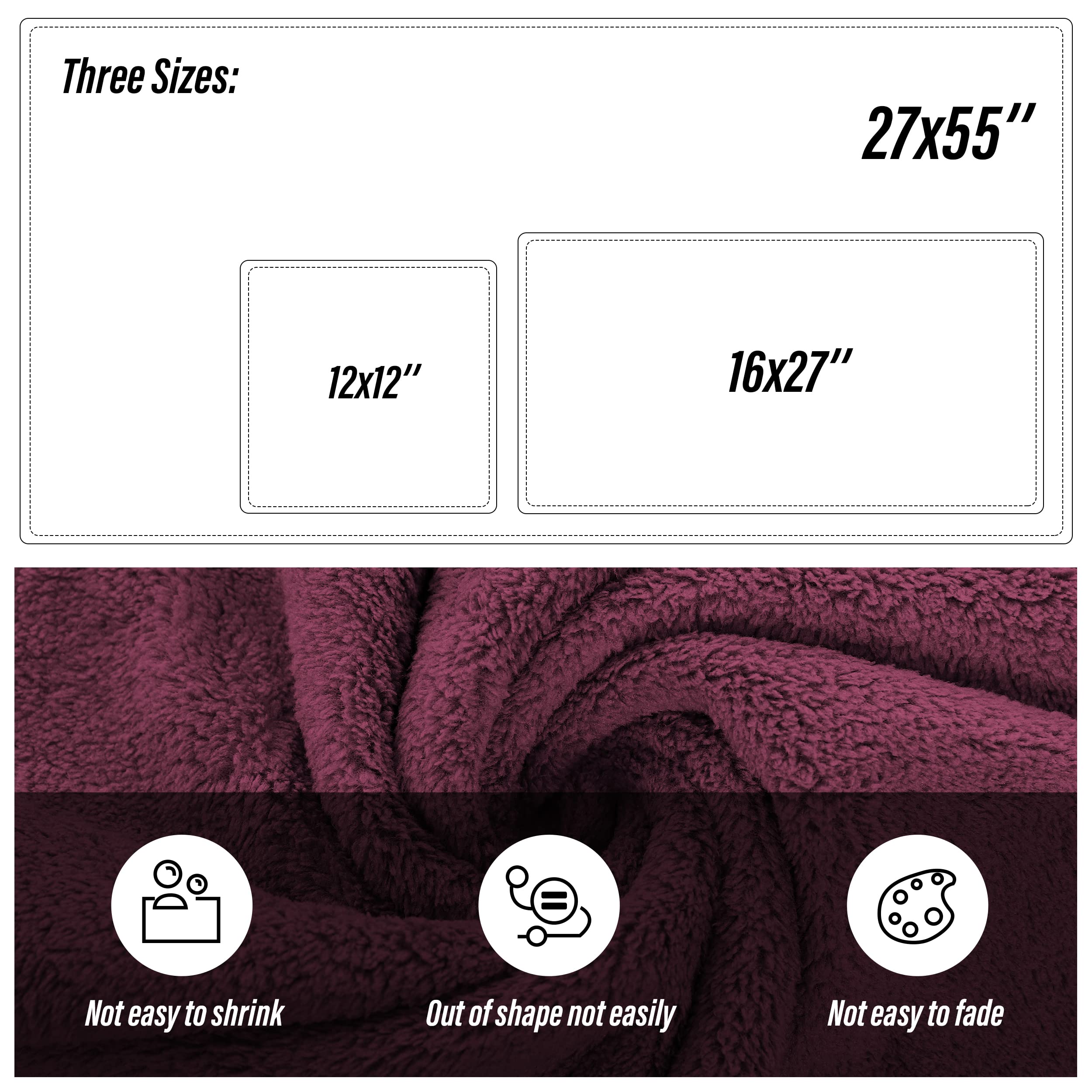 Ultra Soft Towel Set - Quick Drying - 2 Bath Towels 2 Hand Towels 2 Washcloths - Microfiber Coral Velvet Highly Absorbent Towel (6 Pcs)