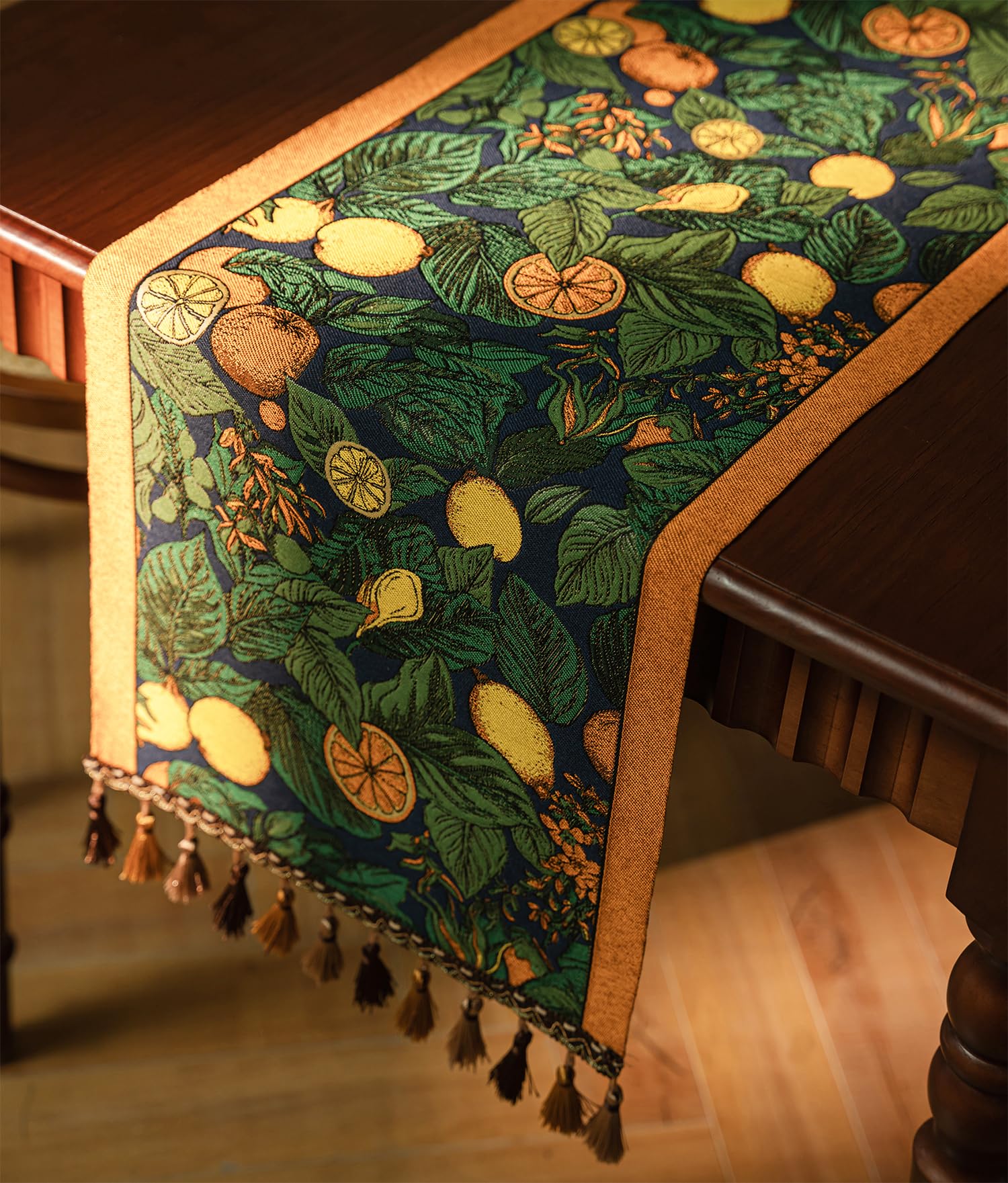 Retro-Luxury Tassels Table Runner Series for Kitchen Dining Table