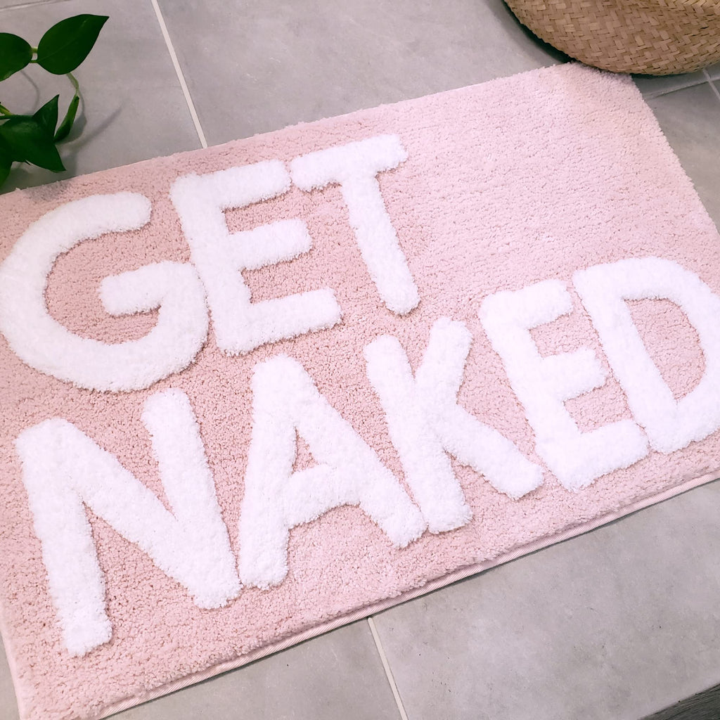 Get Naked Bath Mat - Cute Bathroom Rugs 31" x 20"