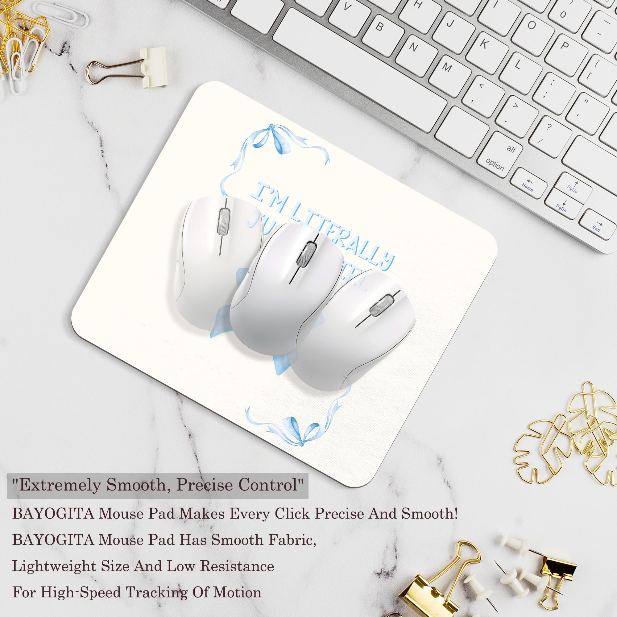 Coquette Mouse Pad, 9.5x8 Inches