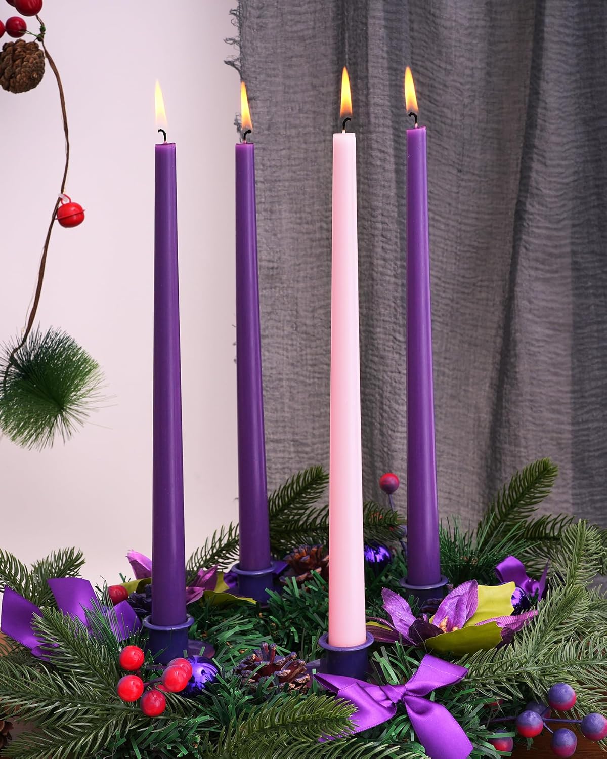 Taper Candles Unscented Smokeless Long Tall Tapered Candle for Candlesticks SticksHome Decor Dinner