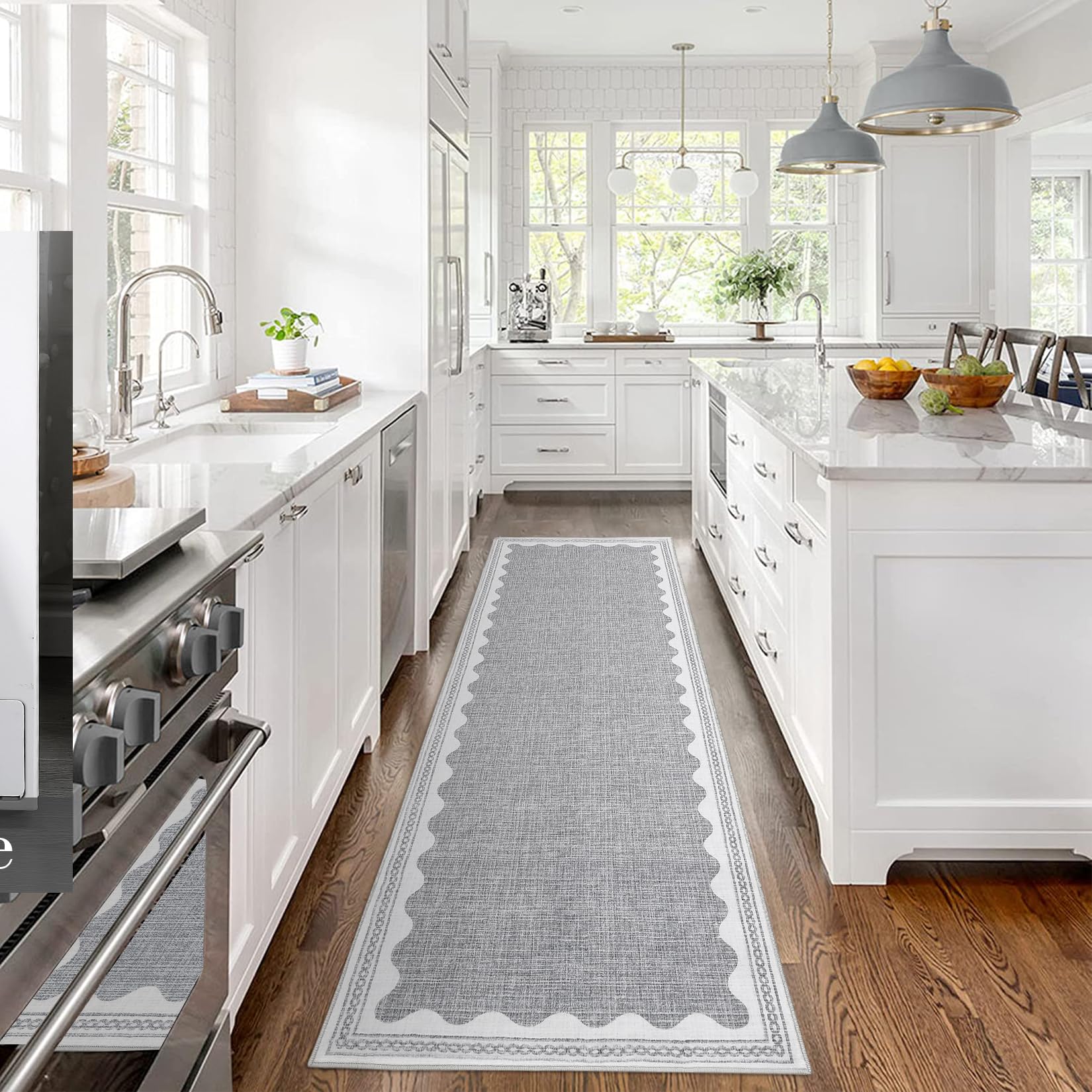 Scalloped Rug Soft Carpet