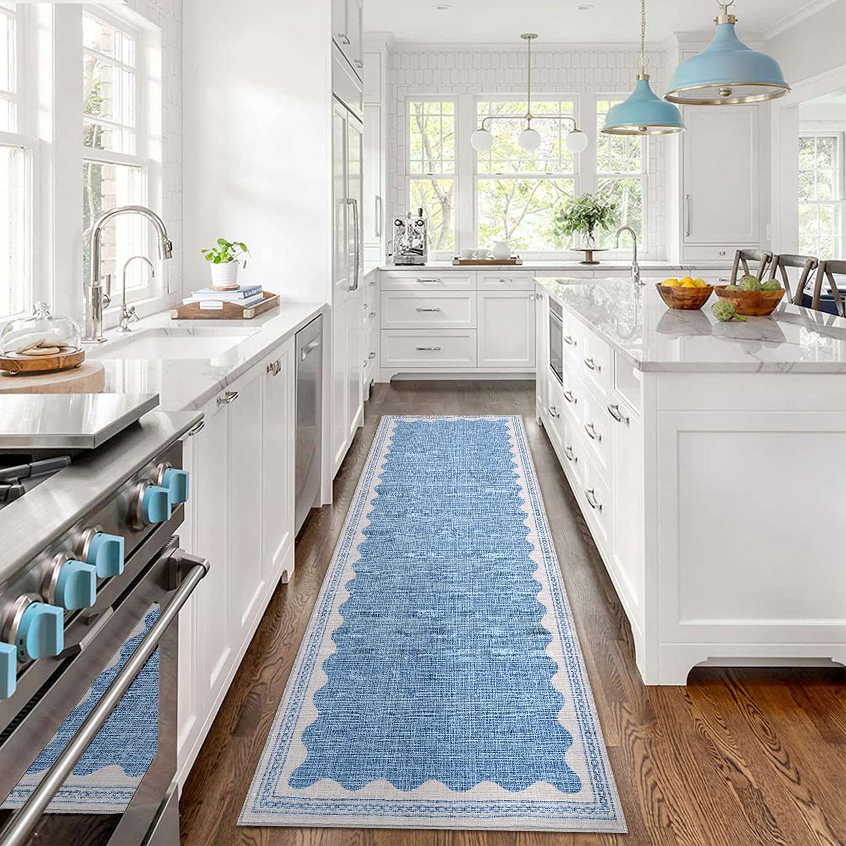 Scalloped Rug Soft Carpet