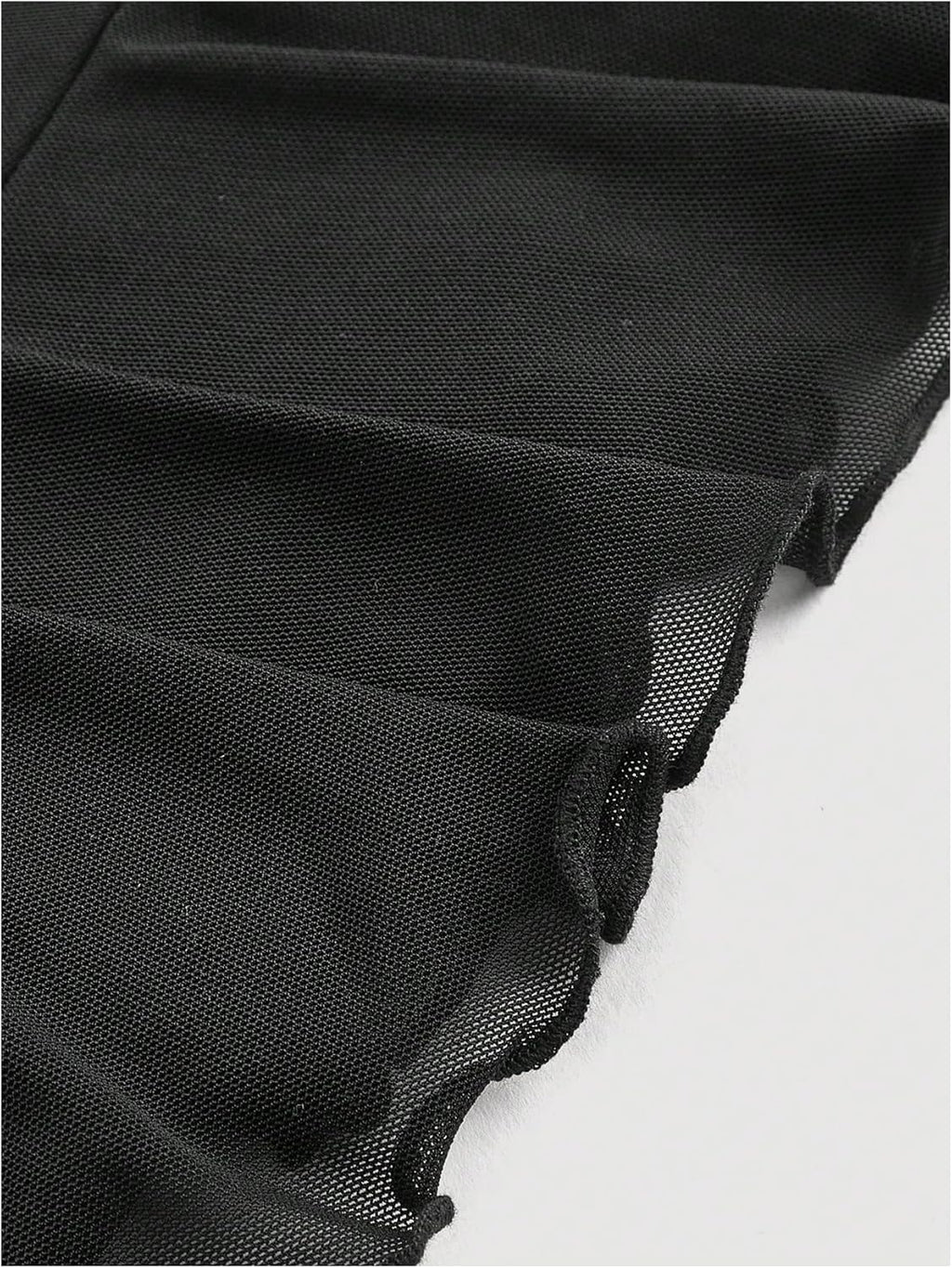 Women's 3D Floral Tiered Layer Mesh mini Skirt Coquette Ruffle Hem Bodycon Short Skirts