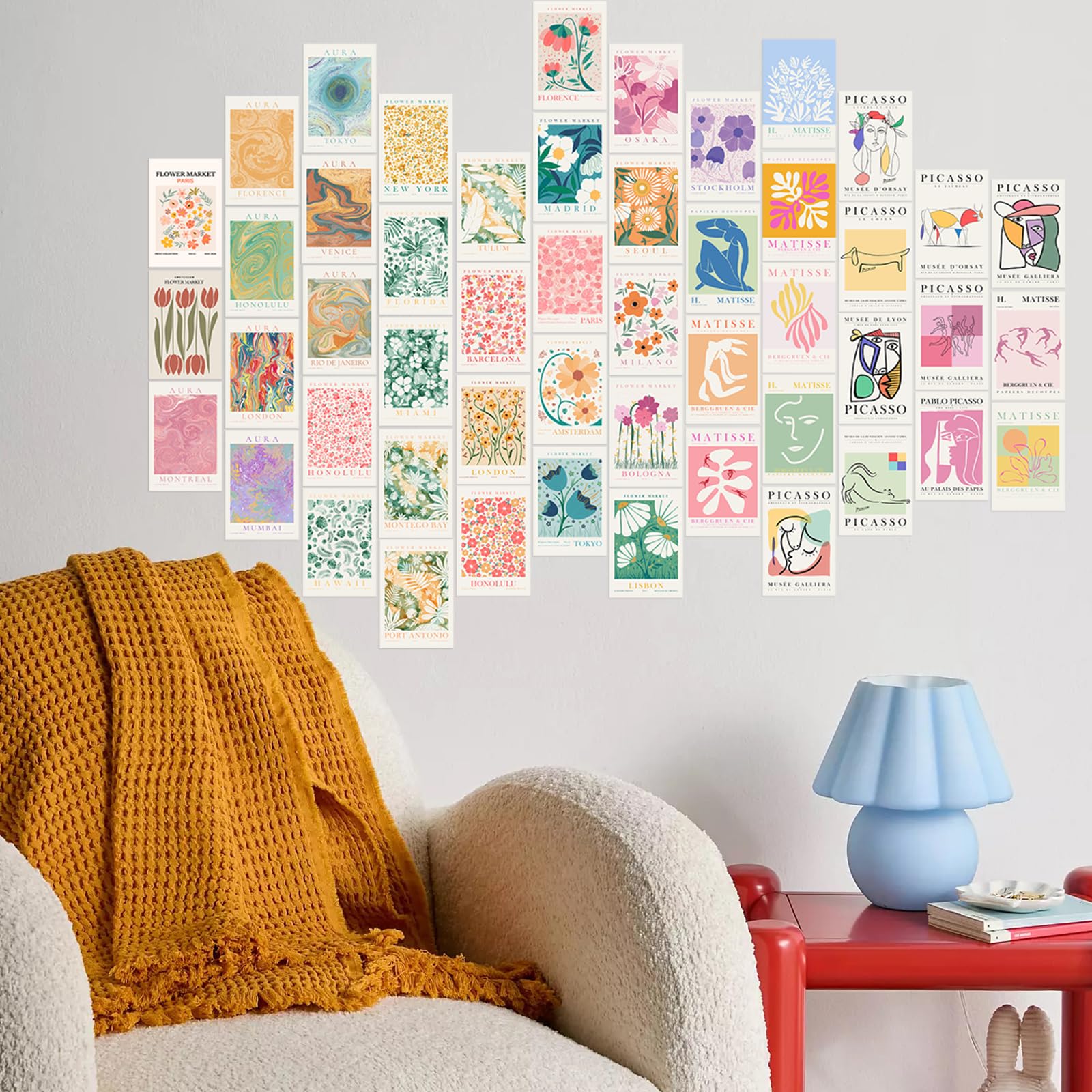 Coquette Room Decor Aesthetic Pictures 50 PCS - Coquette Wall Art Prints 4"x6", Trendy Cute Wall Decor