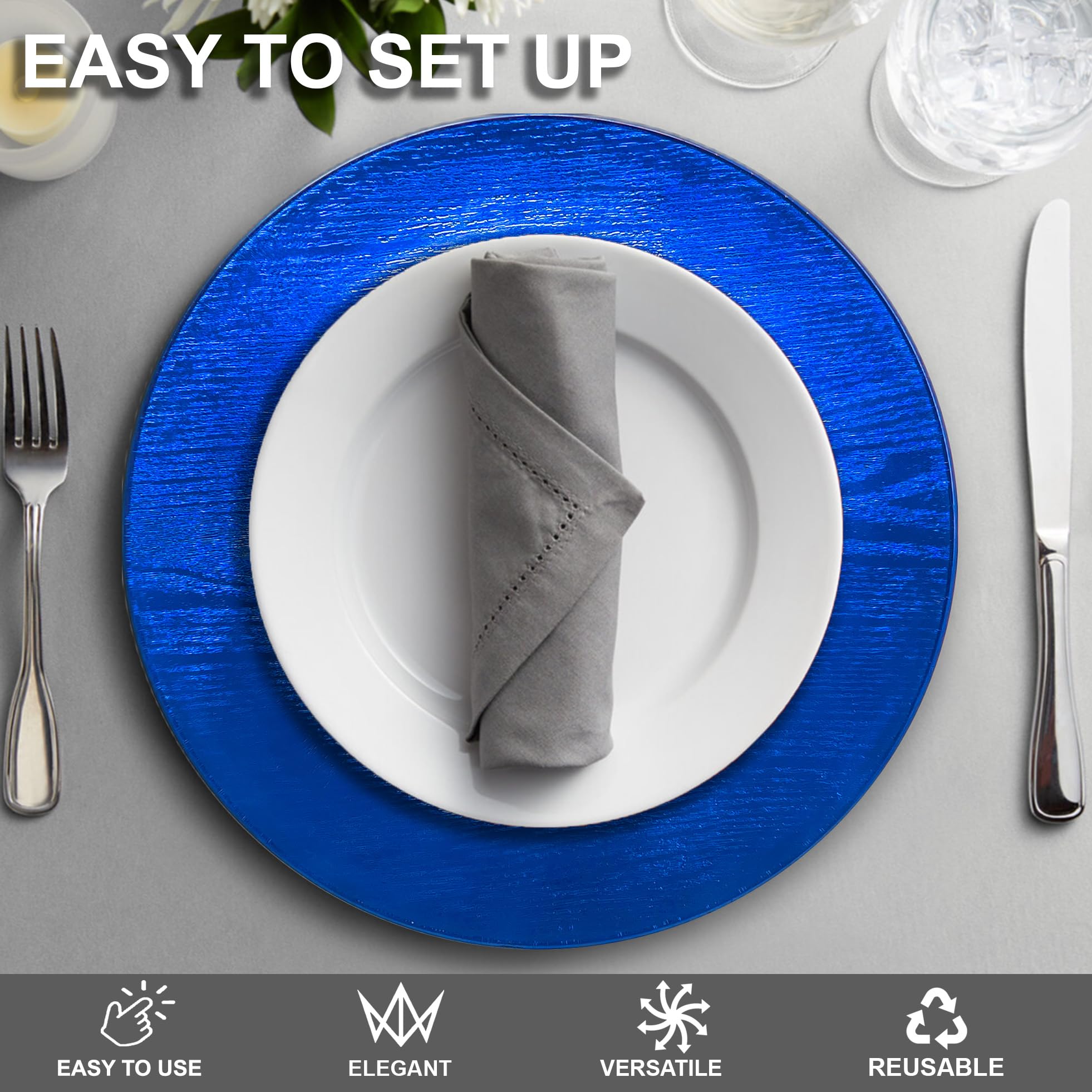 Heavy Quality Round Charger Plates