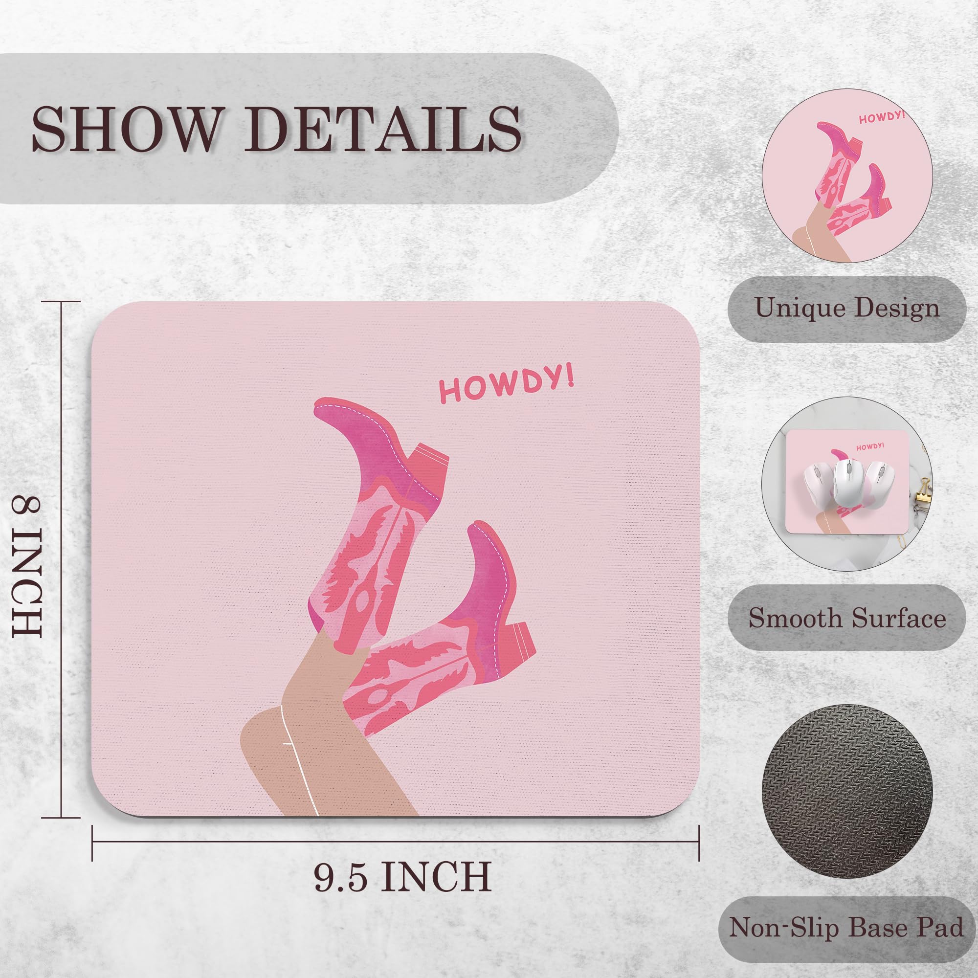 Coquette Mouse Pad, 9.5x8 Inches