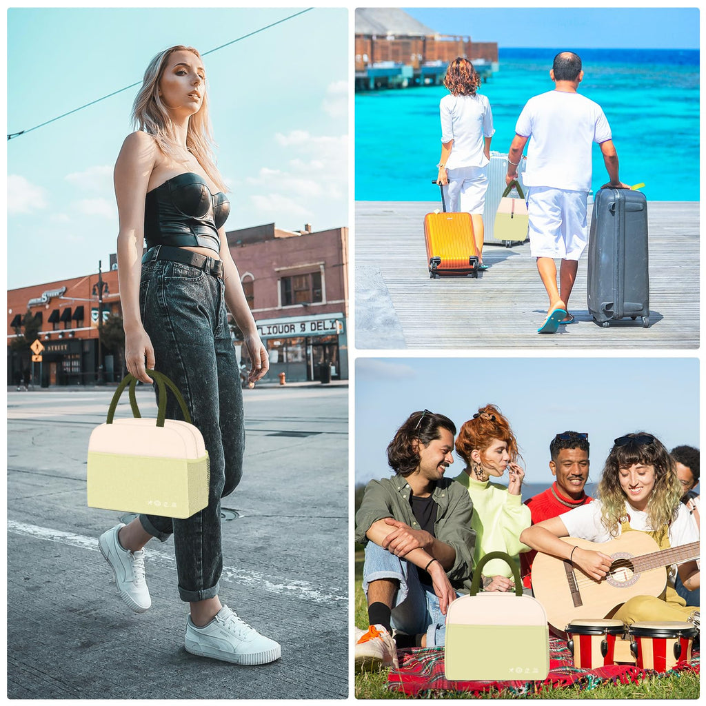 Reusable Insulated Lunch Tote Bag,Leakproof Food Handbags Case High Capacity