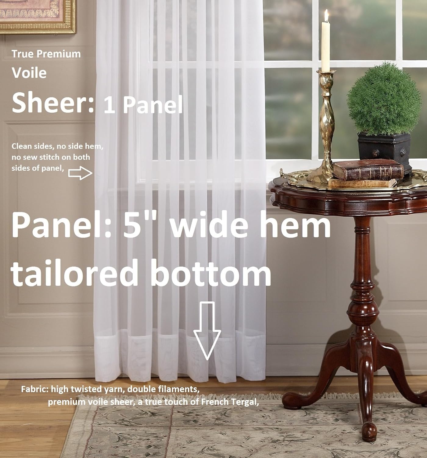 Voile Sheer Panel