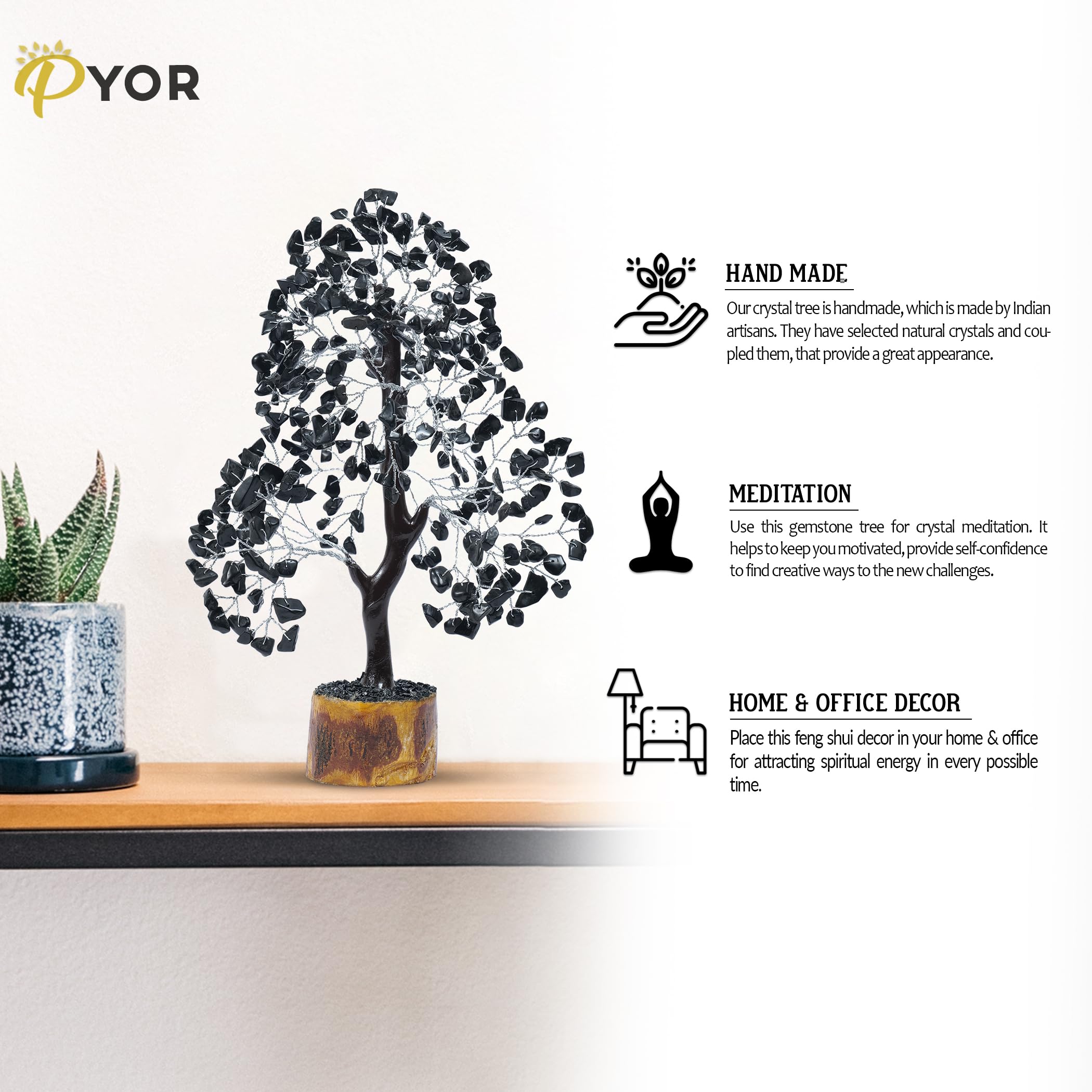 Rose Quartz Crystals Good Luck Money Tree