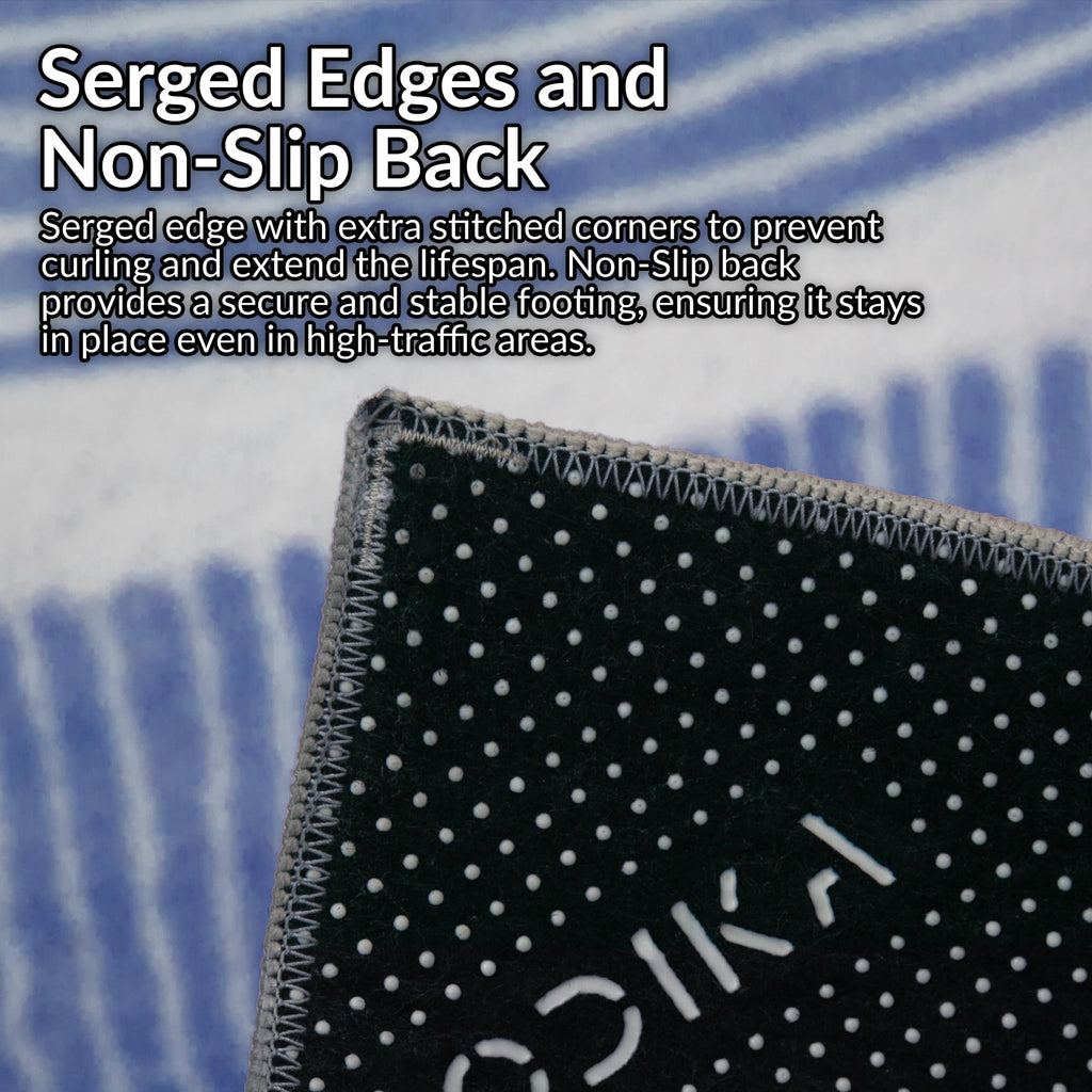 Zen Garden Area Rug - Ultra Soft Area Rug, Non Slip, Stain Resistant Living Room Rug, Washable Area Rugs for Living Room, Rugs for Bedroom