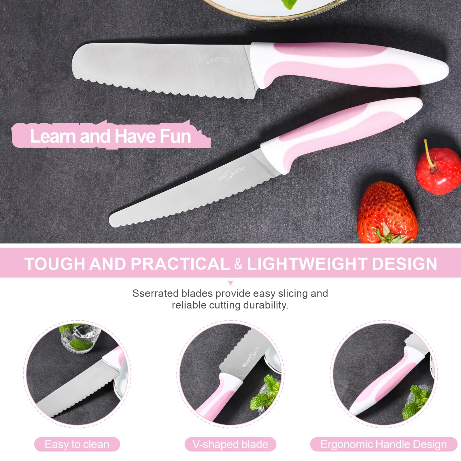 New 5" Serrated Bread Knife - Stainless Steel Tomato & Lettuce Knife
