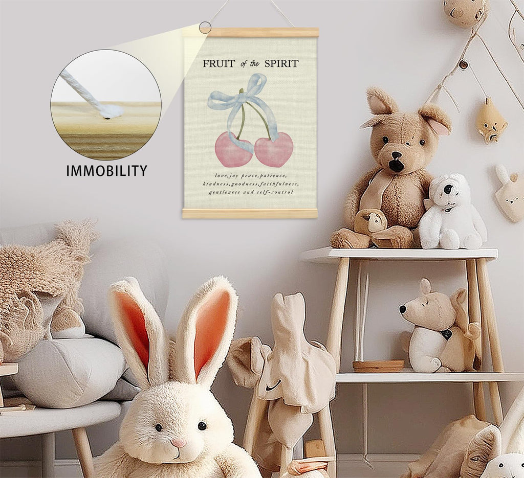 Trendy Bows Pink Coquette Scripture Wall Art Poster Hanger Frame, Christian Bible Verses Posters Wall Art Decor